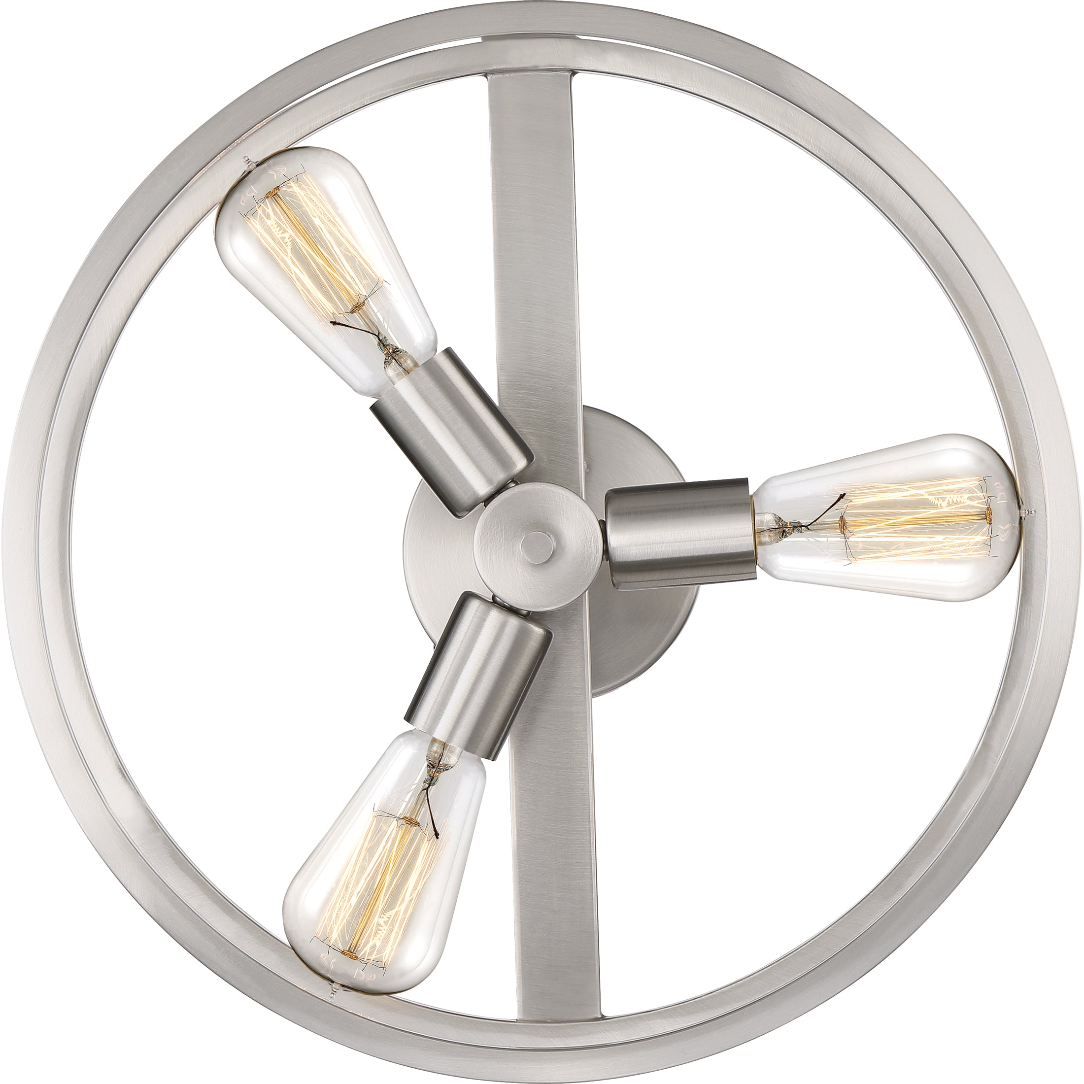 Quoizel New Harbor Semi-Flush stropní svítidlo niklové 38 cm