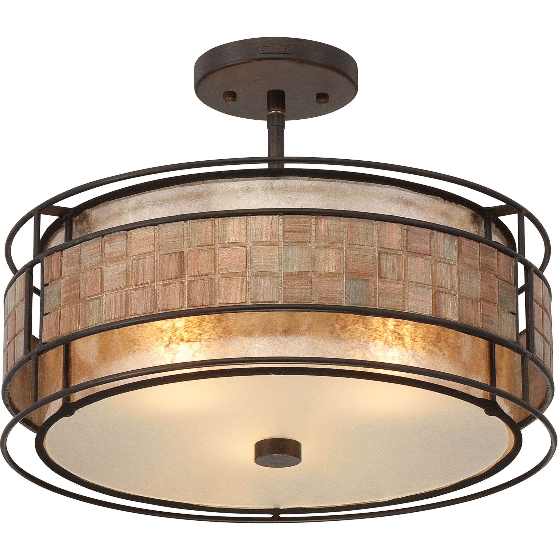 Quoizel Laguna Semi-Flush stropní svítidlo měděné