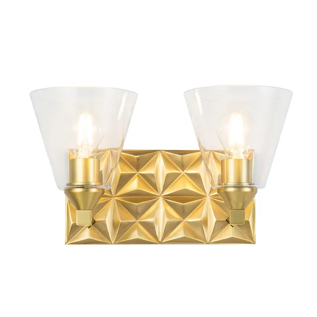 Gilded Nola Alpha 2 Light koupelnové svítídlo mosaz