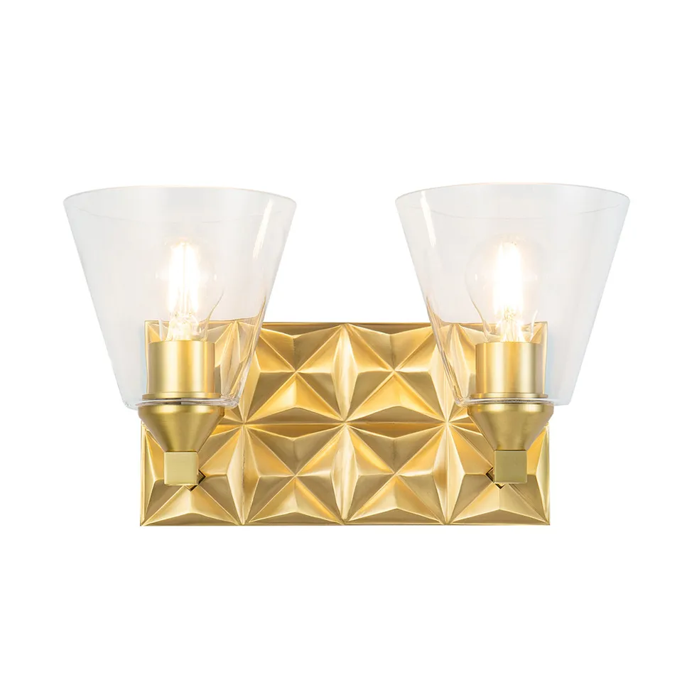 Gilded Nola Alpha 2 Light koupelnové svítídlo mosaz