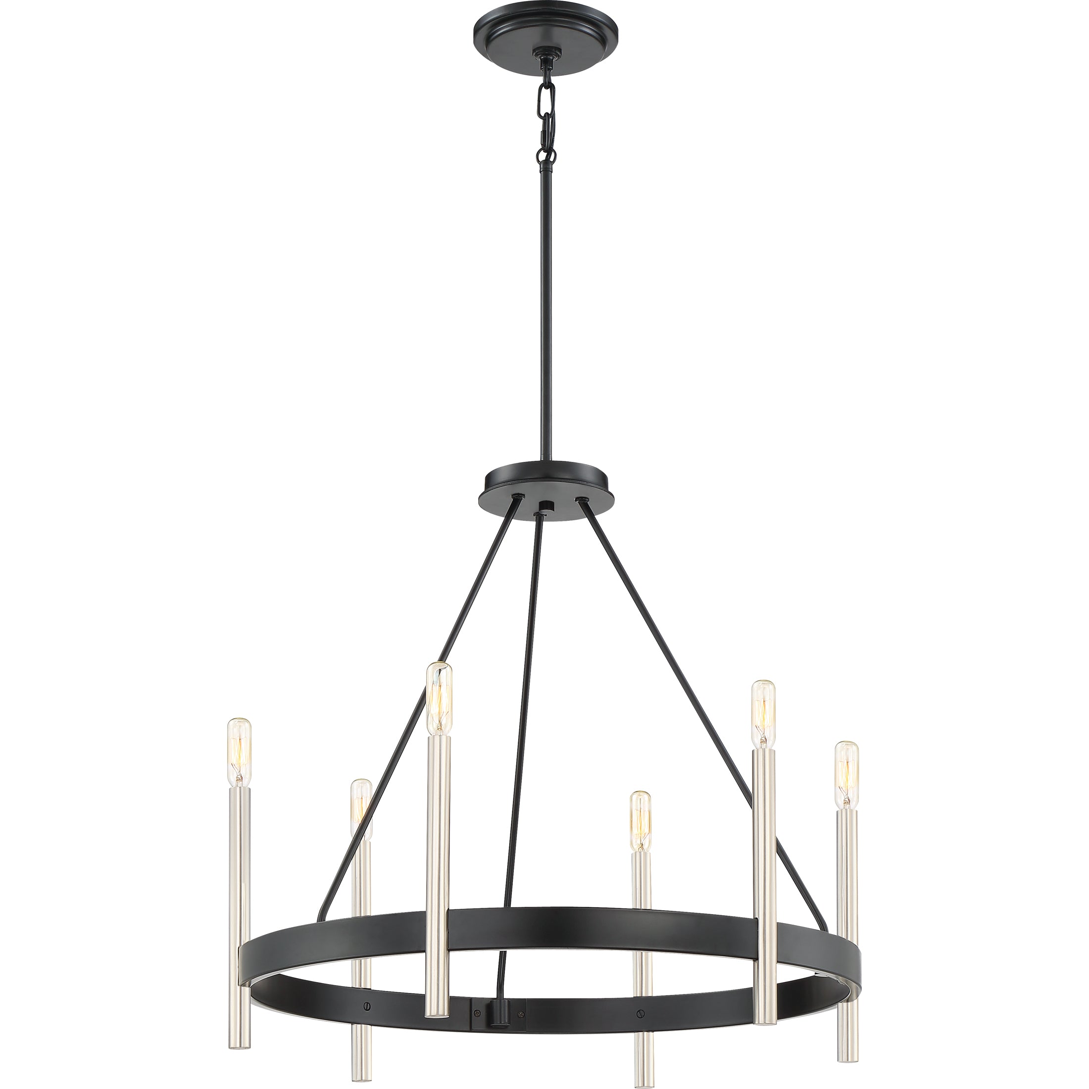 Quoizel Anthem Chandelier lustr 6-světelný mystic black