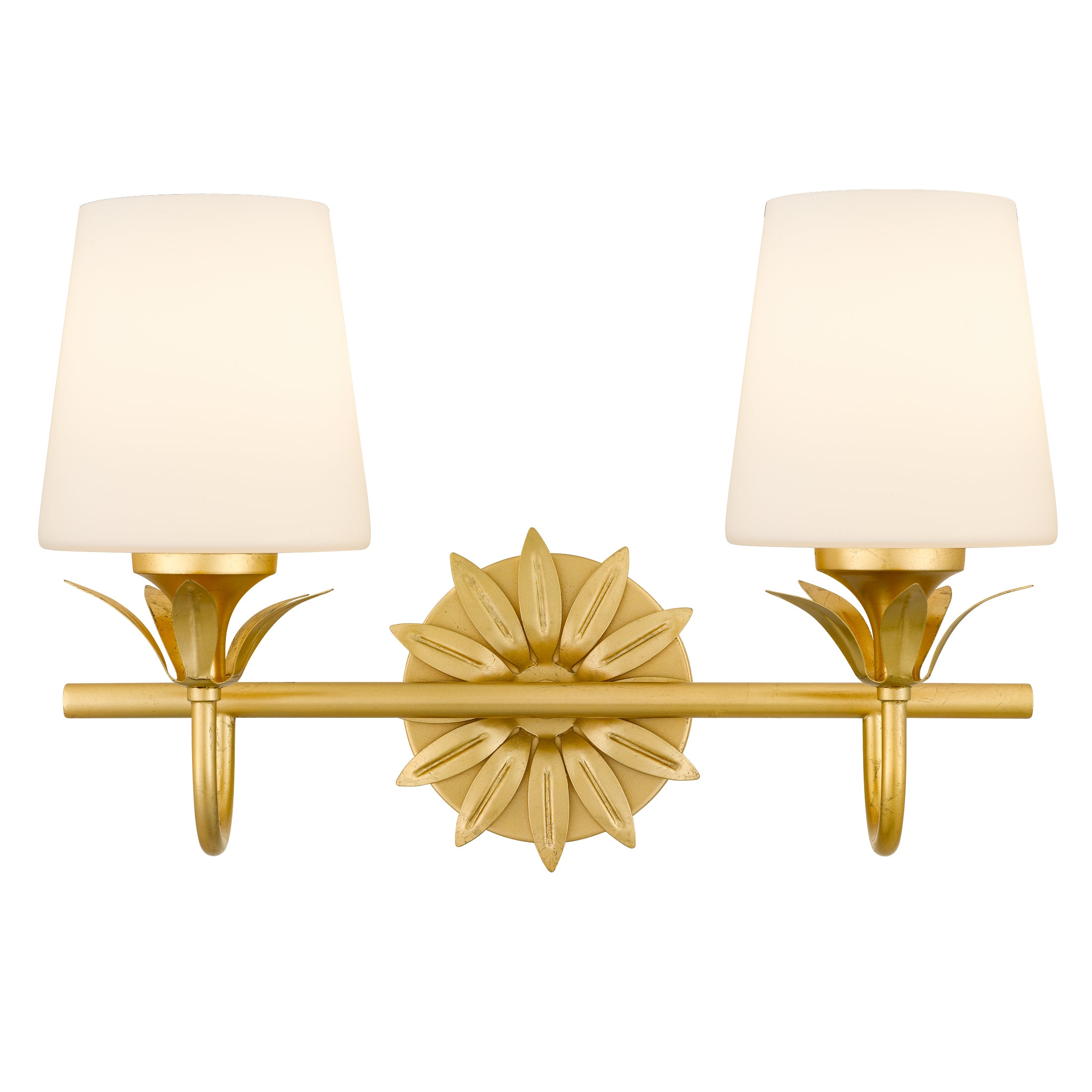 Quoizel Dorothea koupelnové svítidlo 3 světla gold leaf