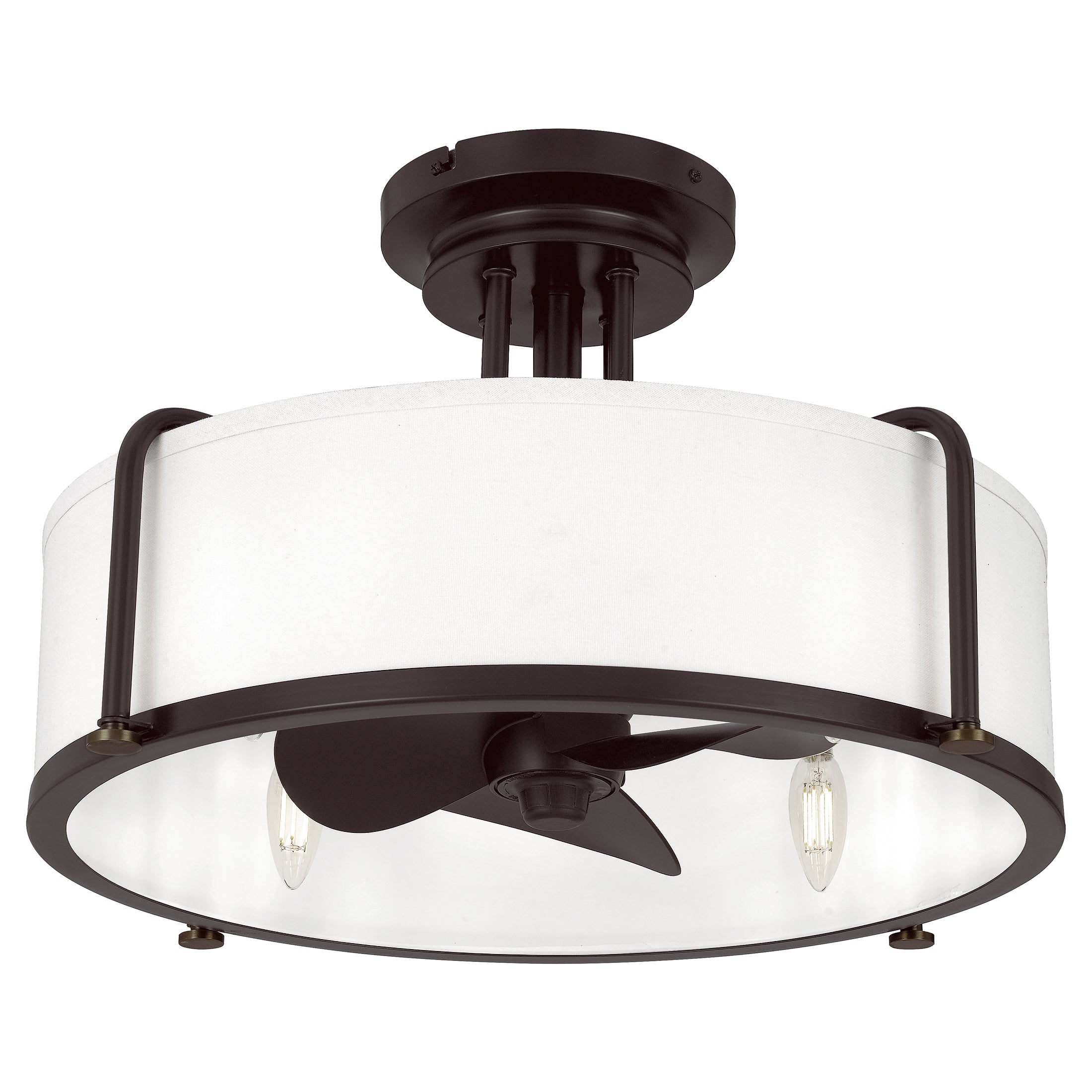 Quoizel Calvary Fan Light stropní ventilátor bronz LED