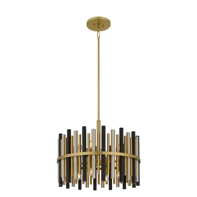 Quoizel Richards Convertible Pendant lustr 30" zlatá