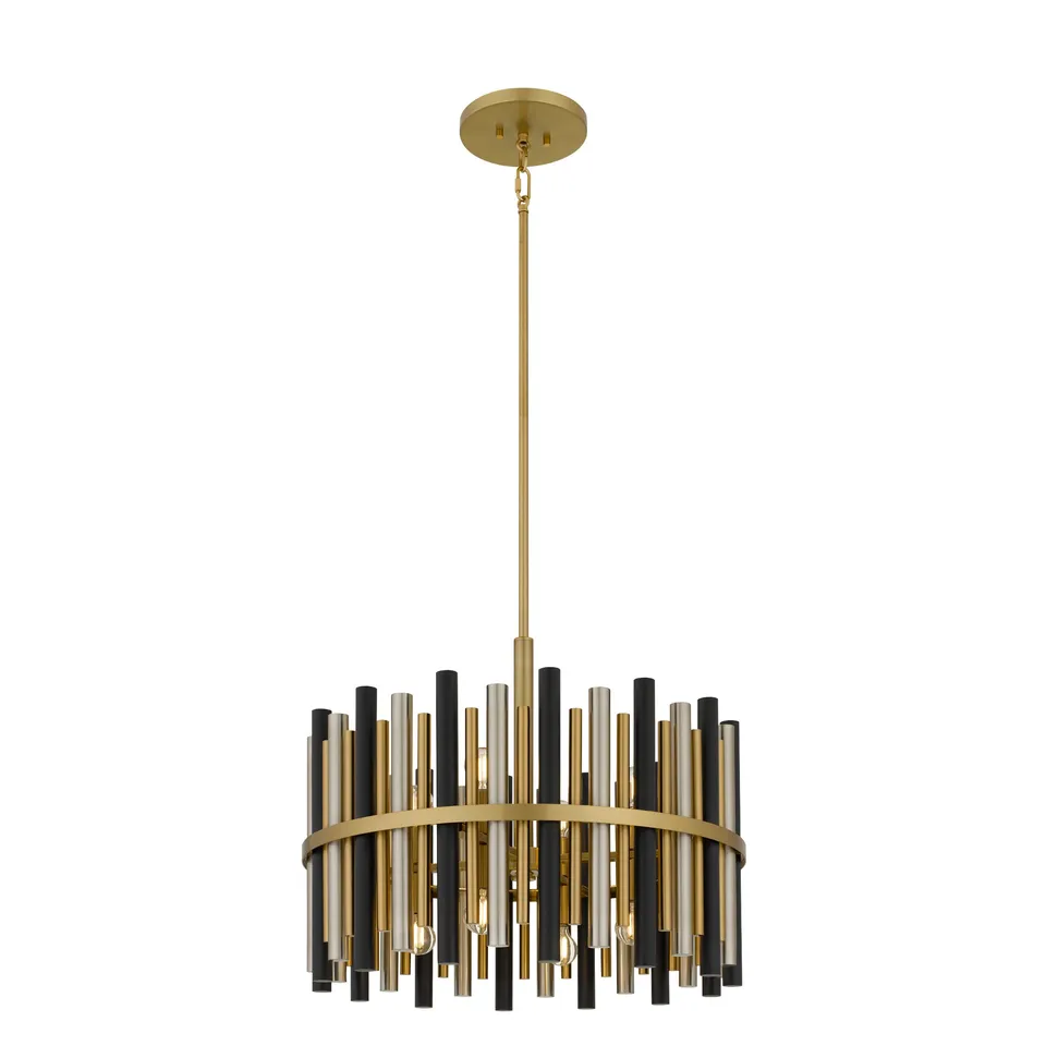 Quoizel Richards Convertible Pendant lustr 30" zlatá