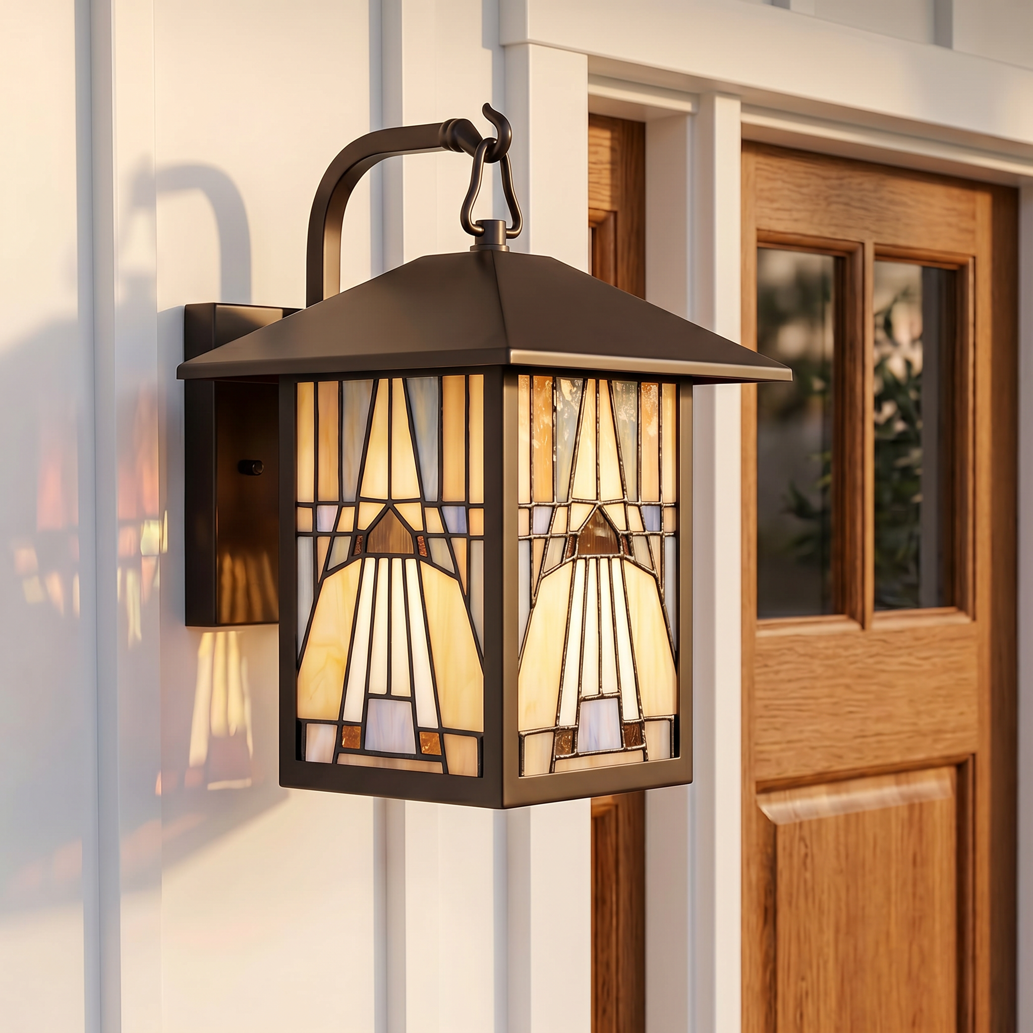 Quoizel Inglenook venkovní nástěnné světlo bronz 30 cm