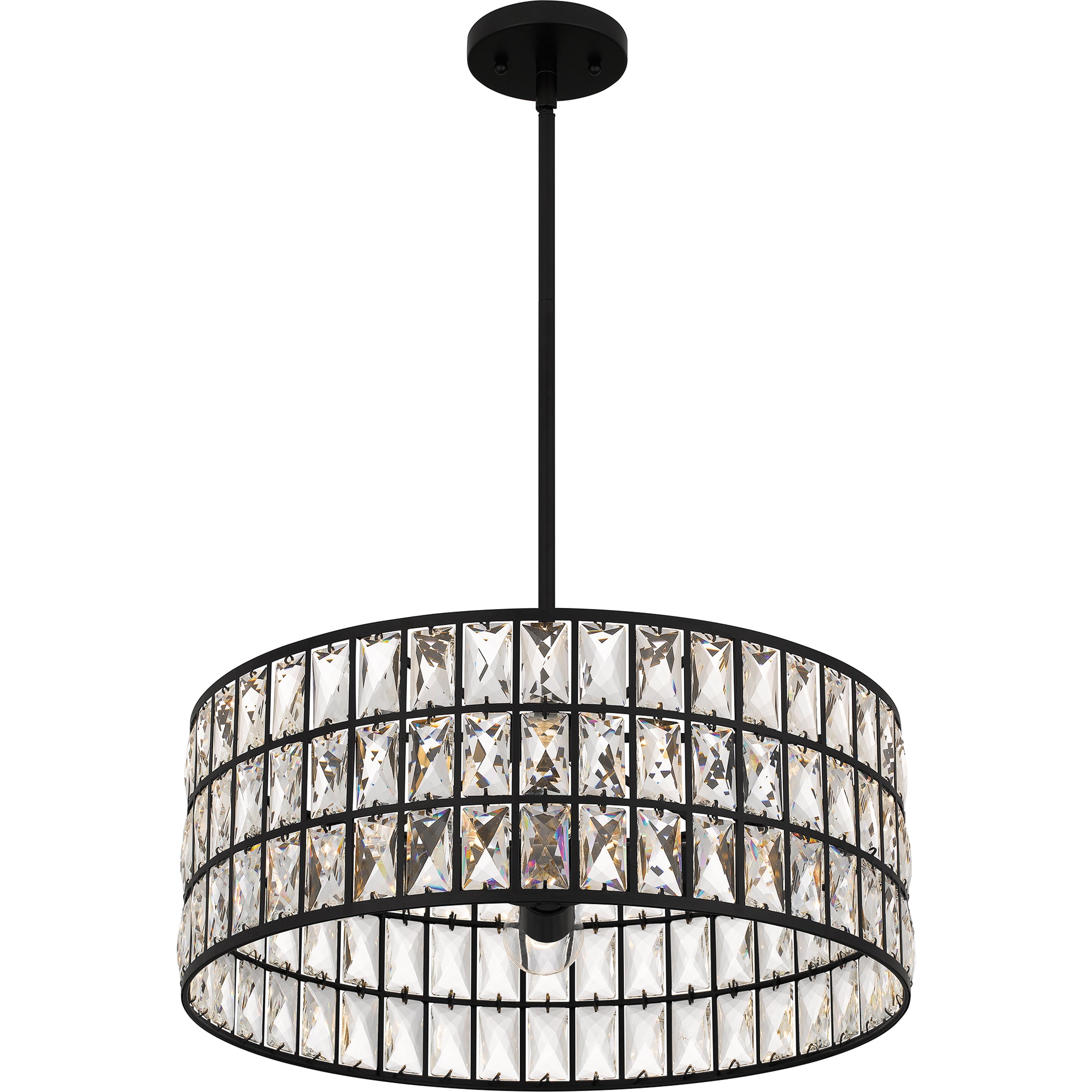 Quoizel Gibson Pendant závěsný lustr černá krystal