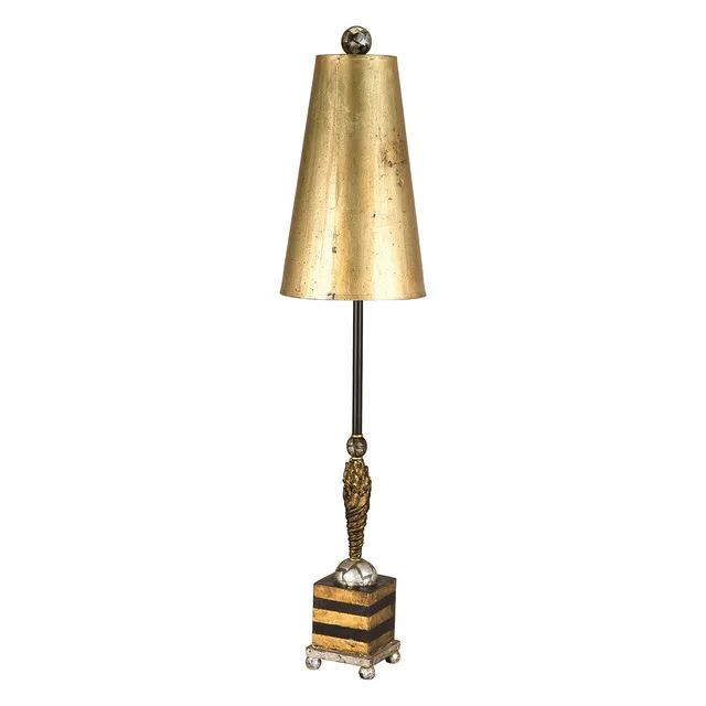 Gilded Nola Noma Luxe stolní lampa černo-zlatá teplé světlo
