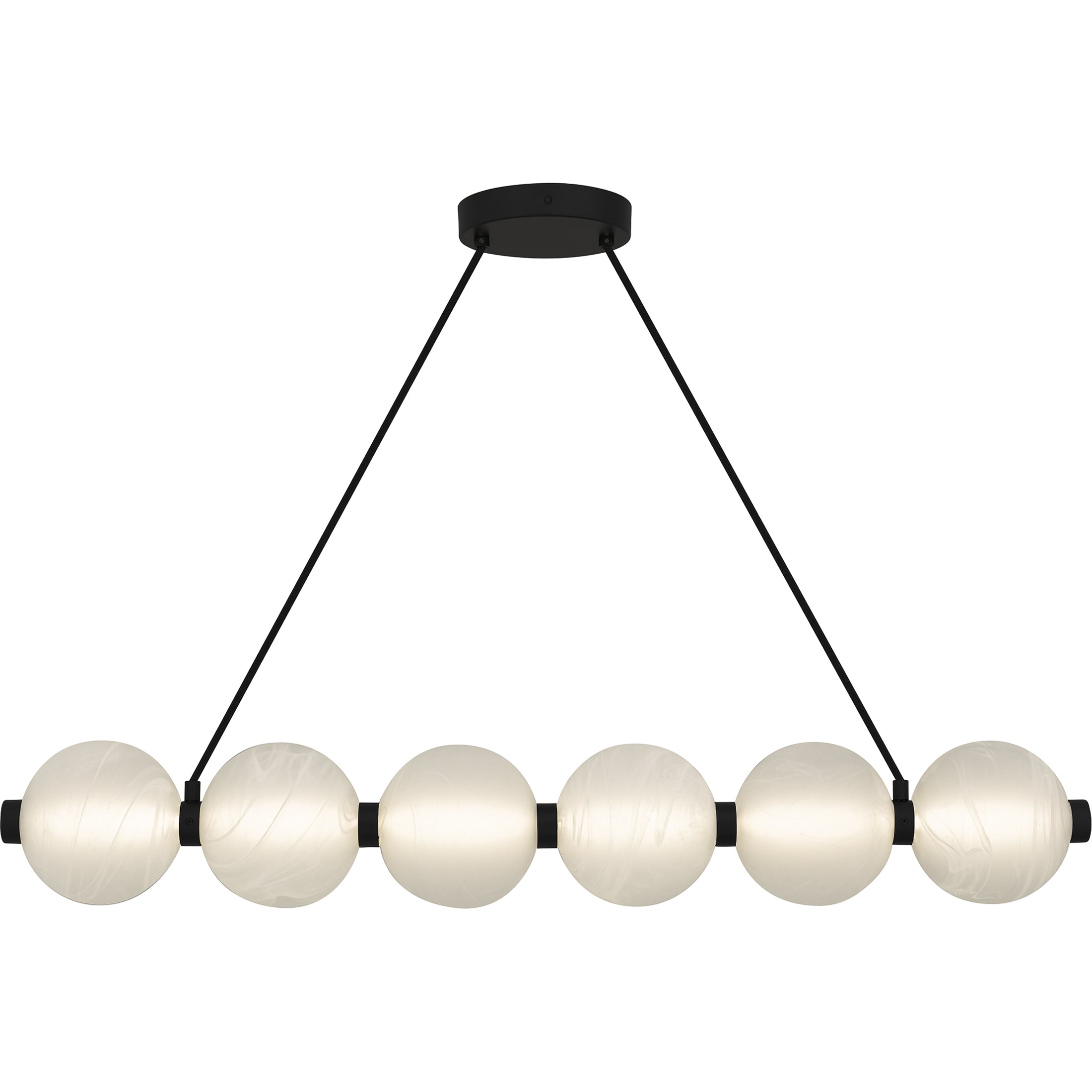 Quoizel Clarendon LED ostrůvkový lustr Matte Black