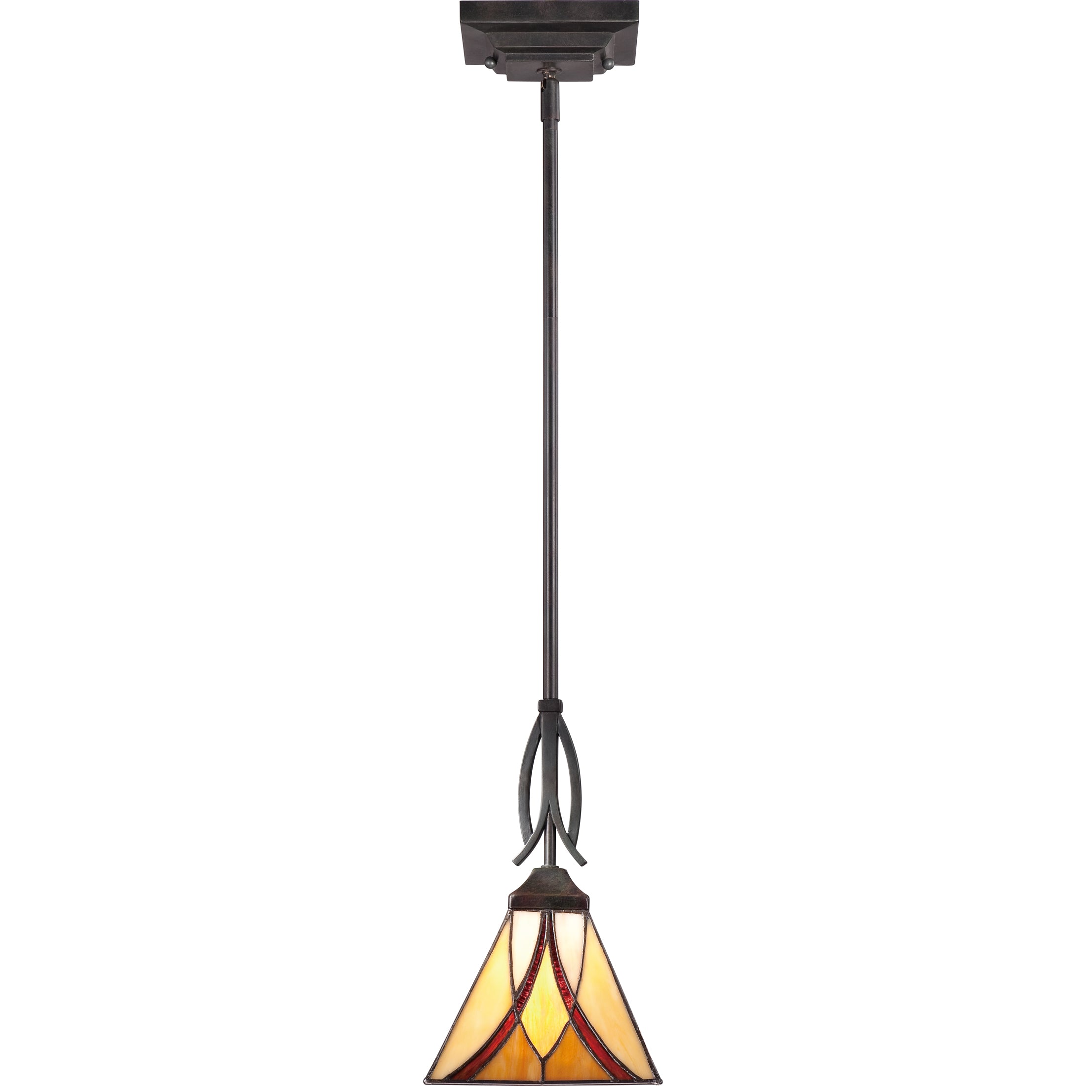Quoizel Asheville Mini Pendant závěsné světlo bronz tiffany