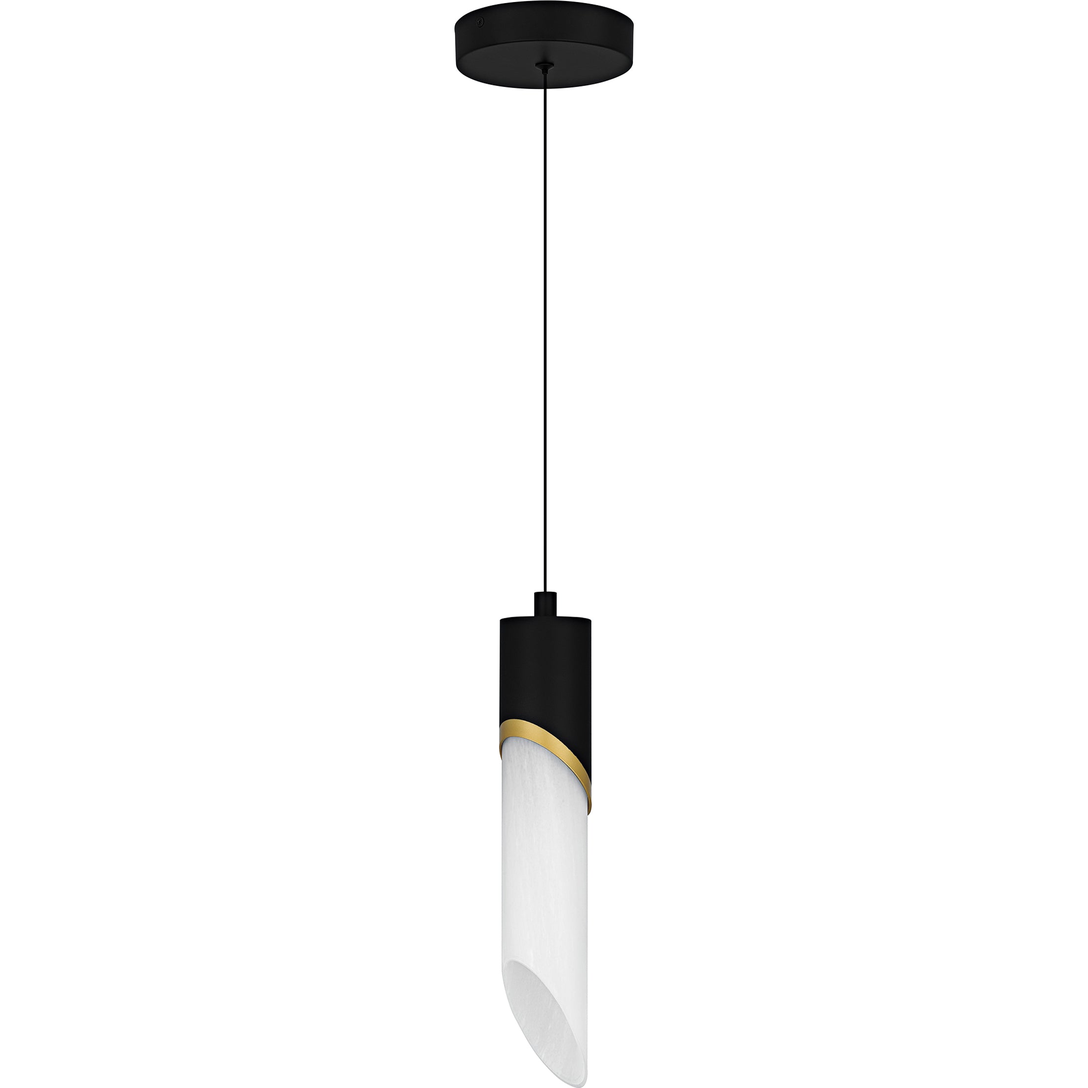 Quoizel Alys Mini Pendant závěsné svítidlo černá alabastr