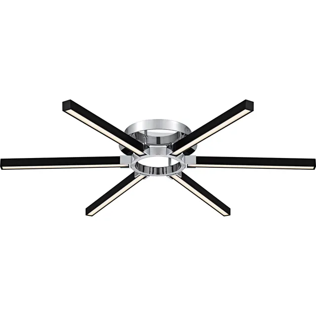 Quoizel Zealand Semi-Flush stropni LED svitidlo chrom