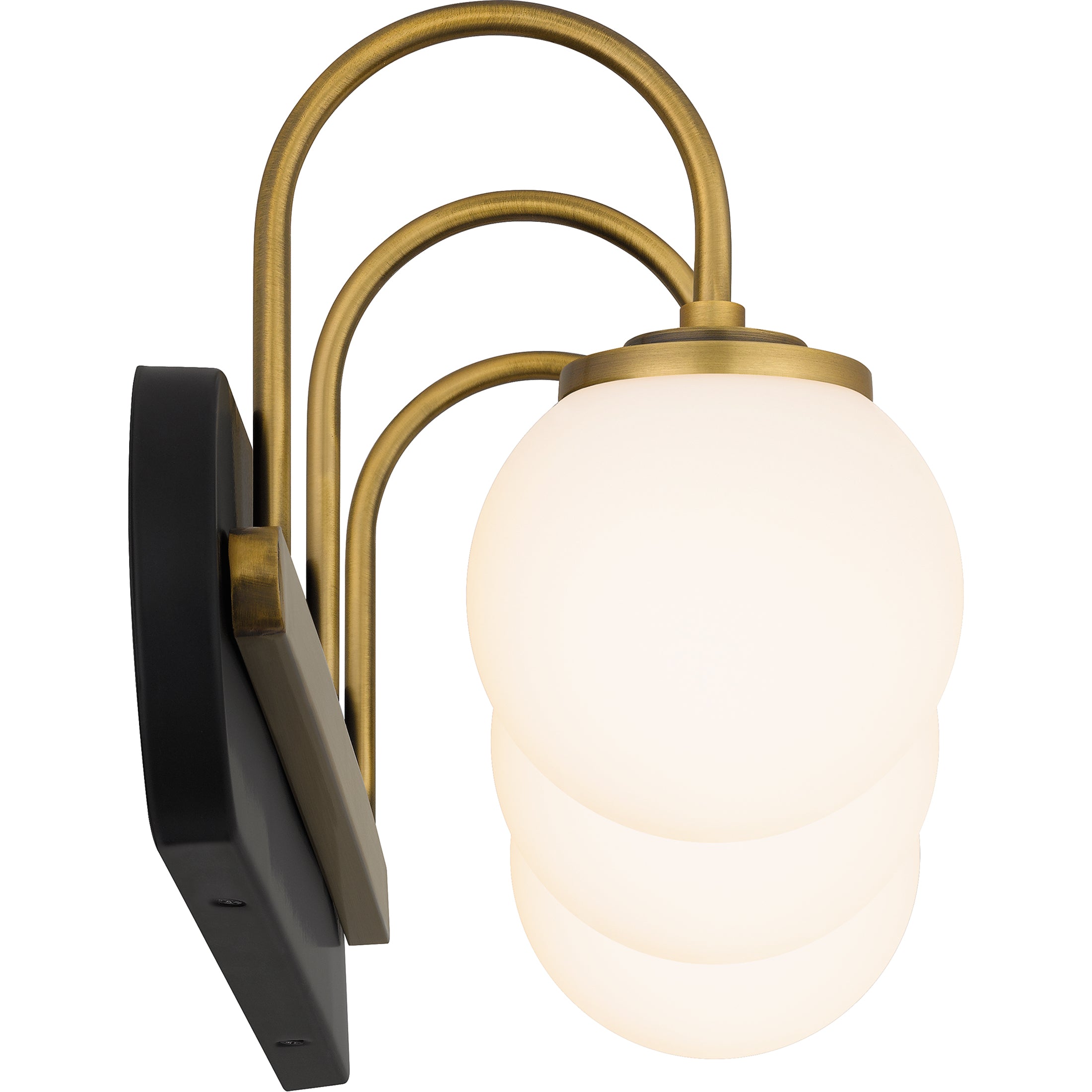Quoizel Desmond koupelnová lampa 3 světla černá