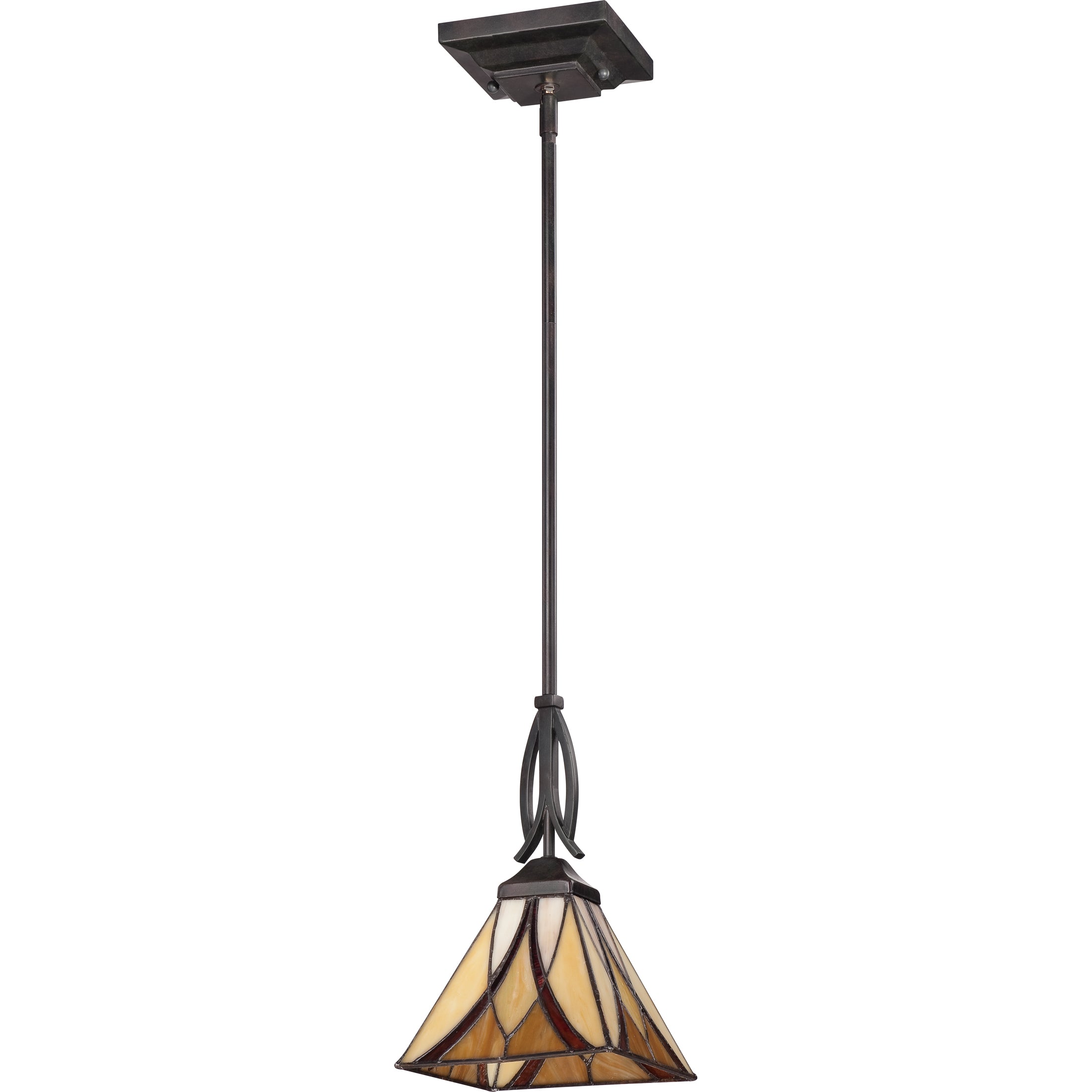 Quoizel Asheville Mini Pendant závěsné světlo bronz tiffany