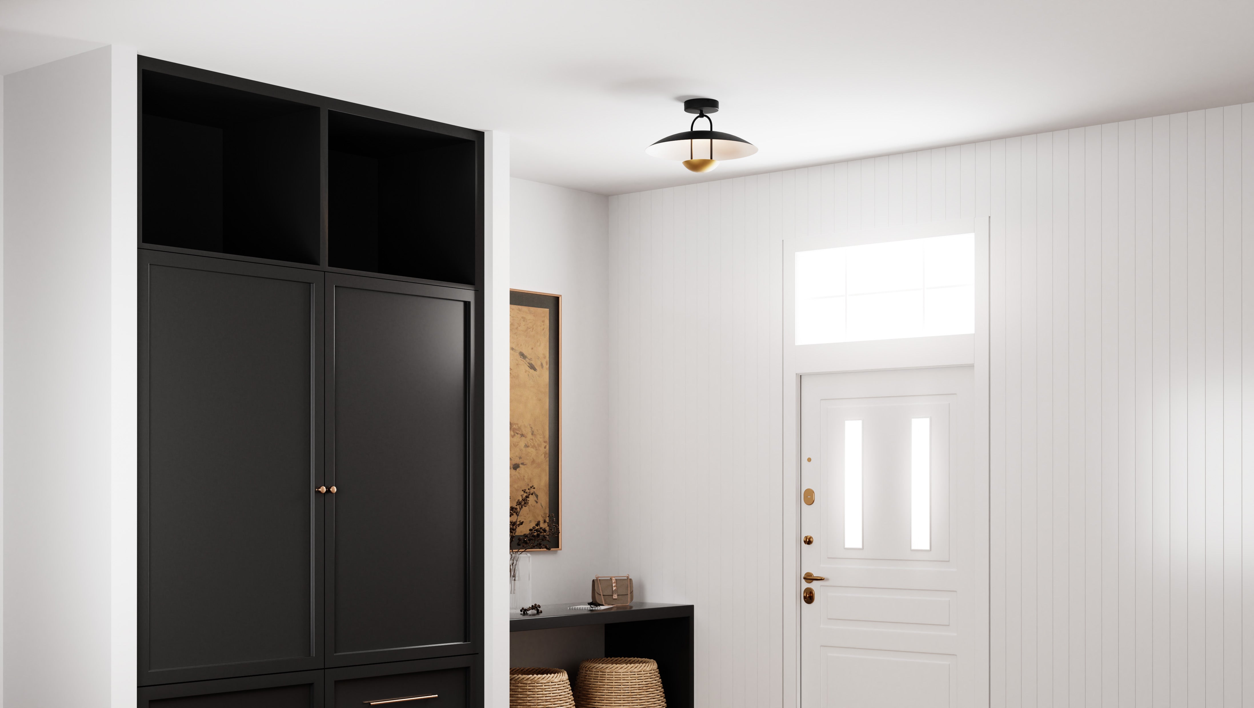 Quoizel Bingham Semi-Flush stropní svítidlo zlaté