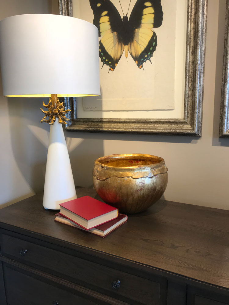 Gilded Nola Heather dekorativní mísa zlatá 32 cm