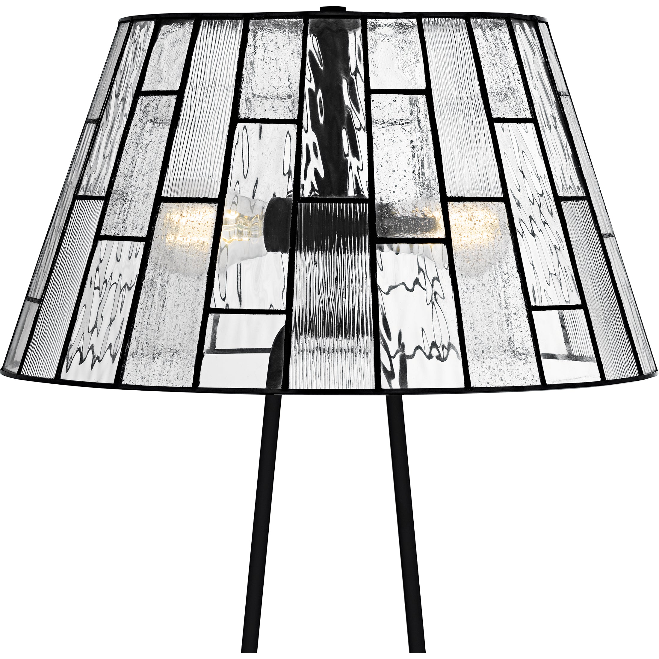 Quoizel Rainier Table Lamp stolní lampa černá vitrážová