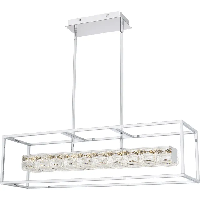 Quoizel Dazzle lineární LED lustr nad ostrůvek