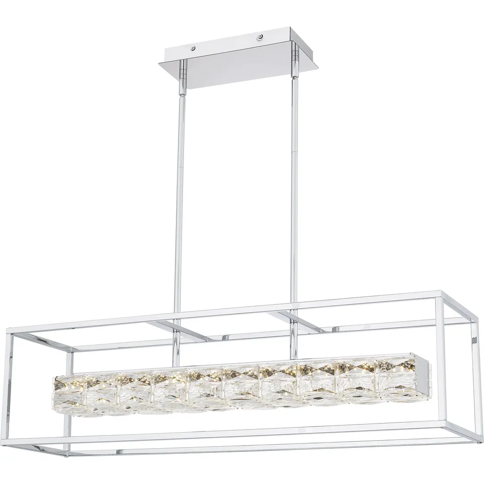 Quoizel Dazzle lineární LED lustr nad ostrůvek