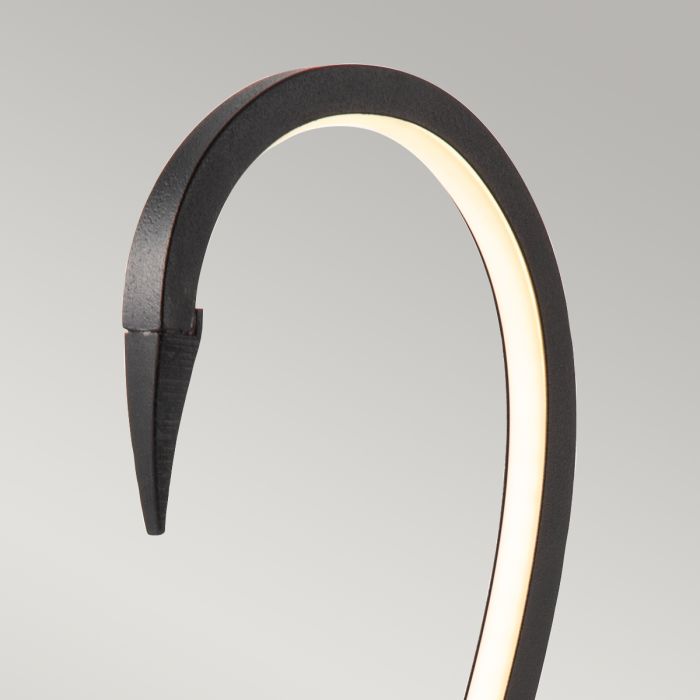 Gilded Nola Flamingo LED stolní lampa černá 6W
