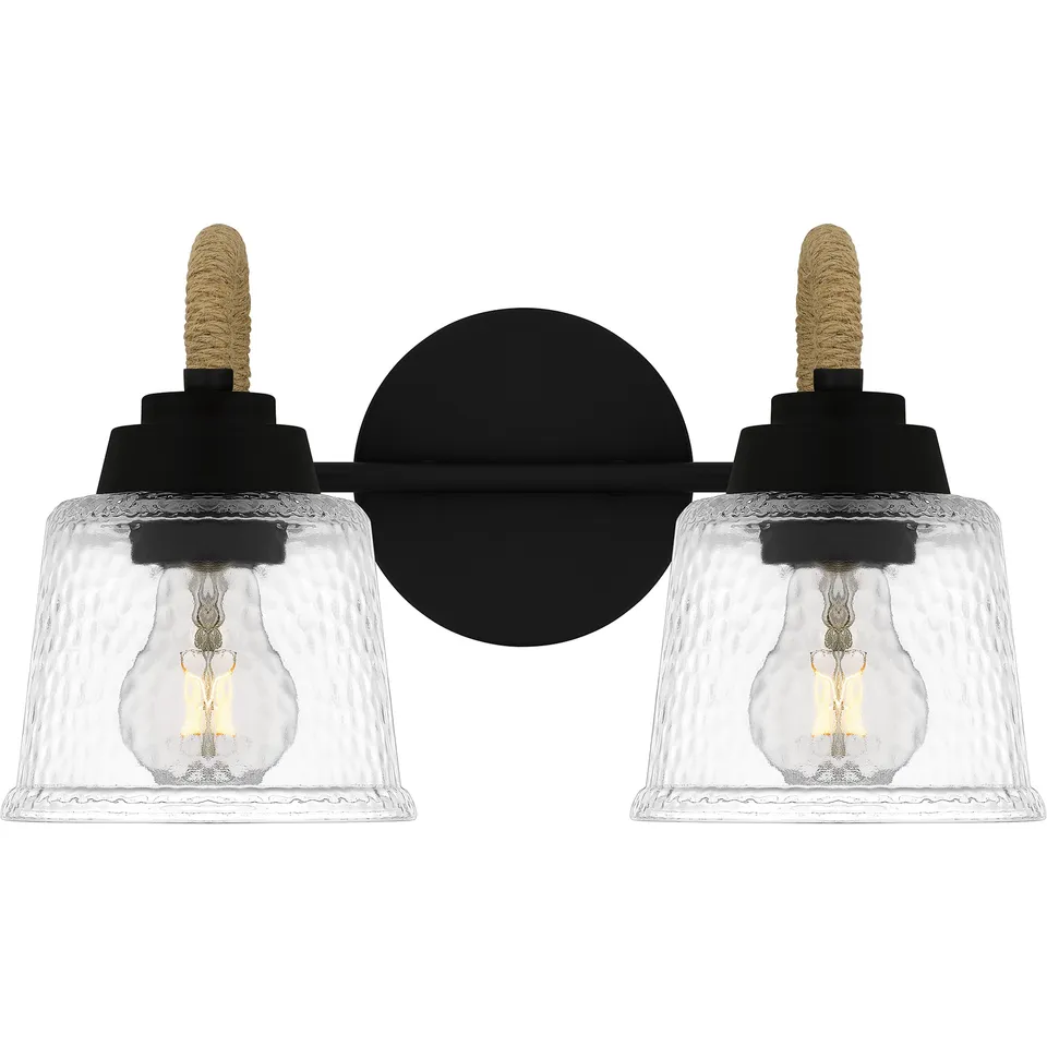 Quoizel Seabreeze Bath Light koupelnové svítidlo 2 světla matná černá