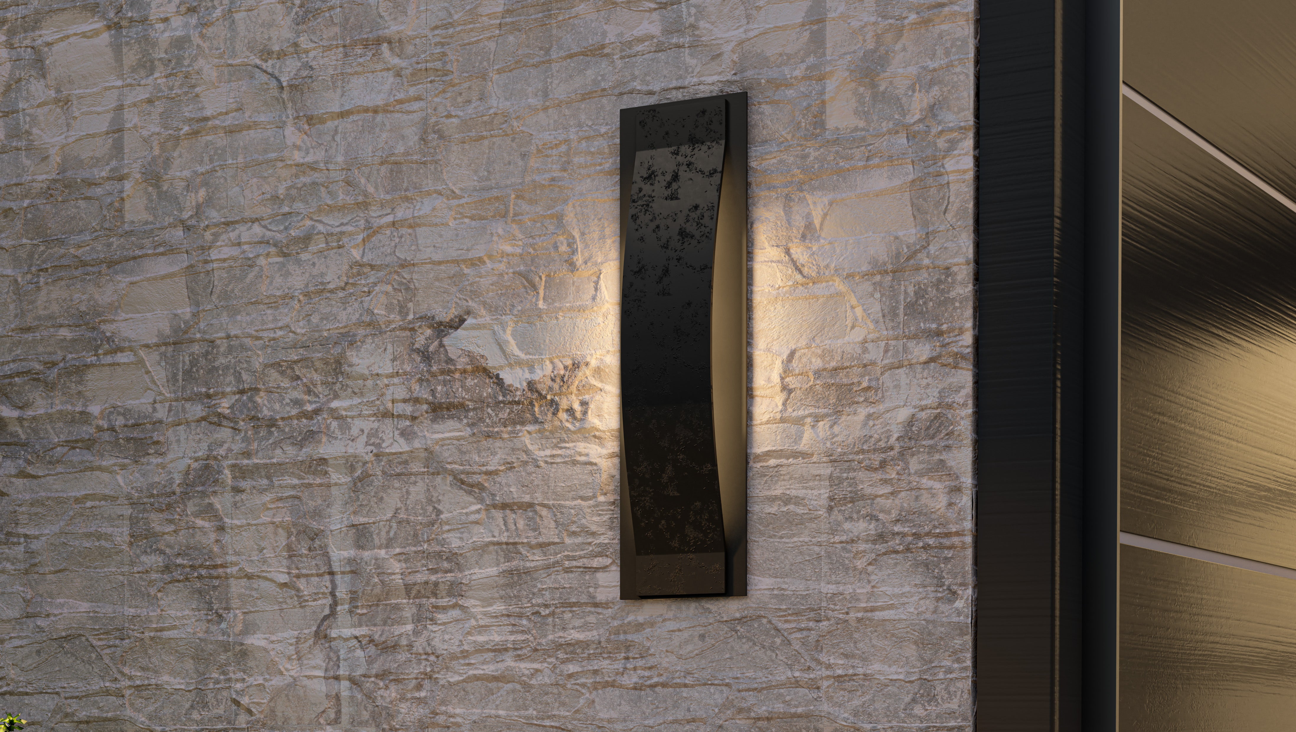 Quoizel Onyx venkovní lampa 61 cm LED earth black