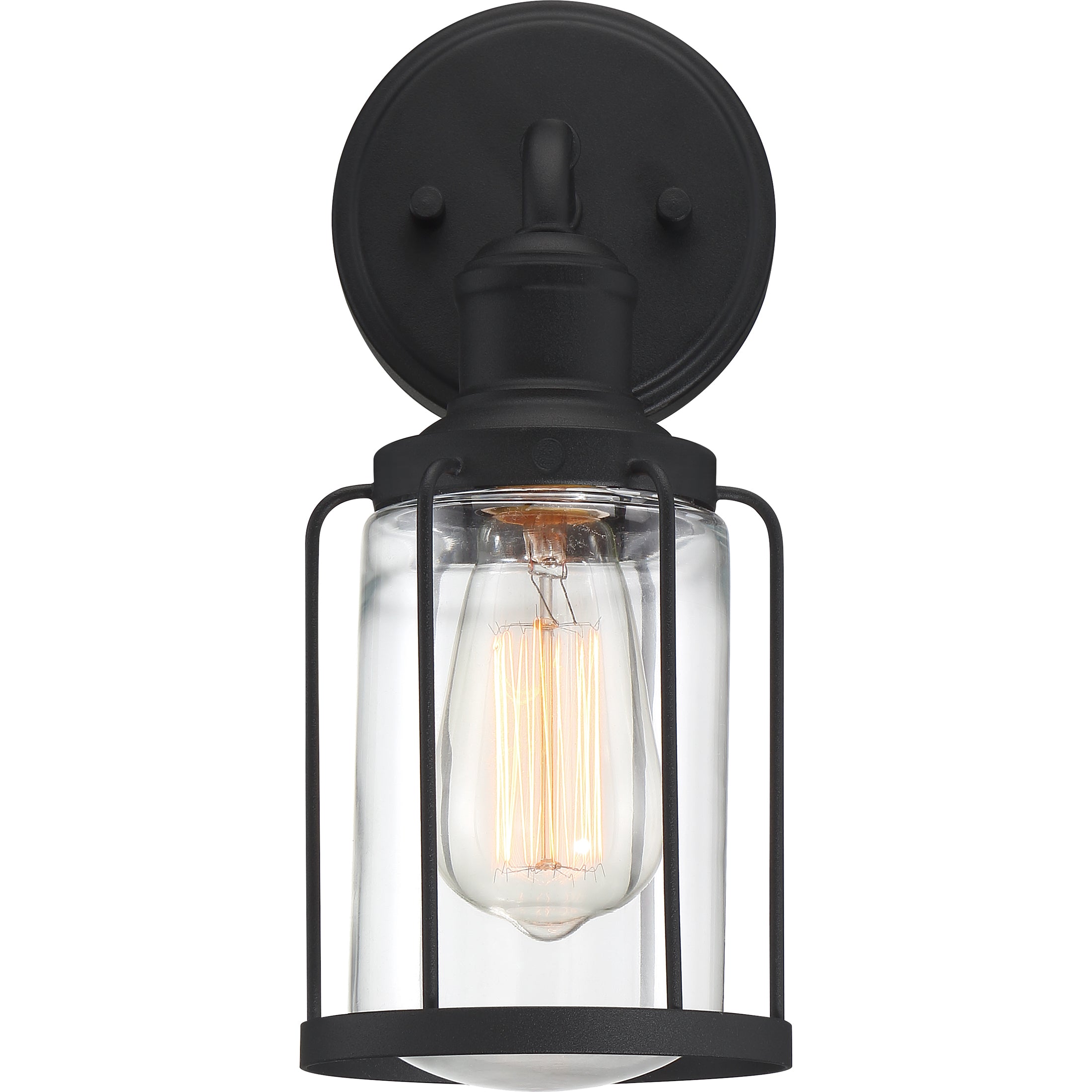 Quoizel Ludlow Wall Sconce nástěnná lampa černá klec