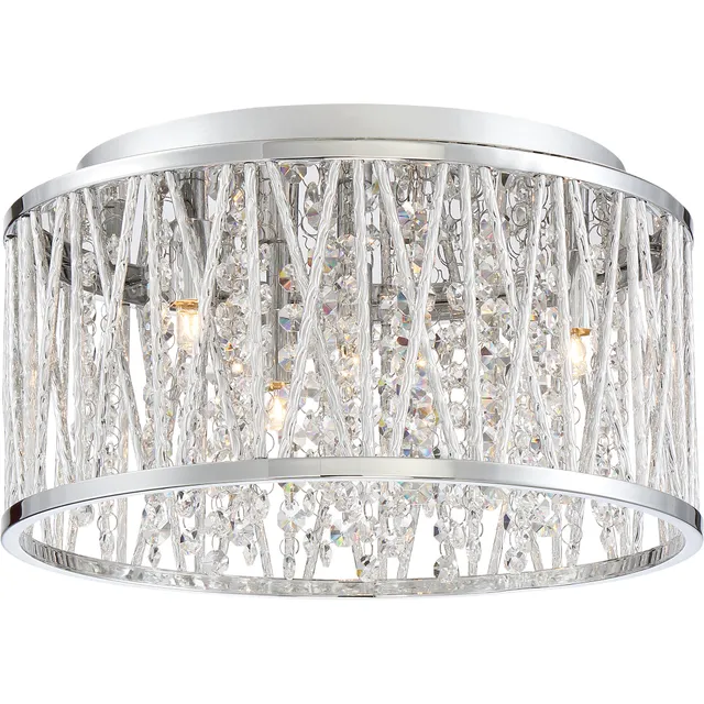 Quoizel Crystal Cove Flush Mount stropní světlo chrom