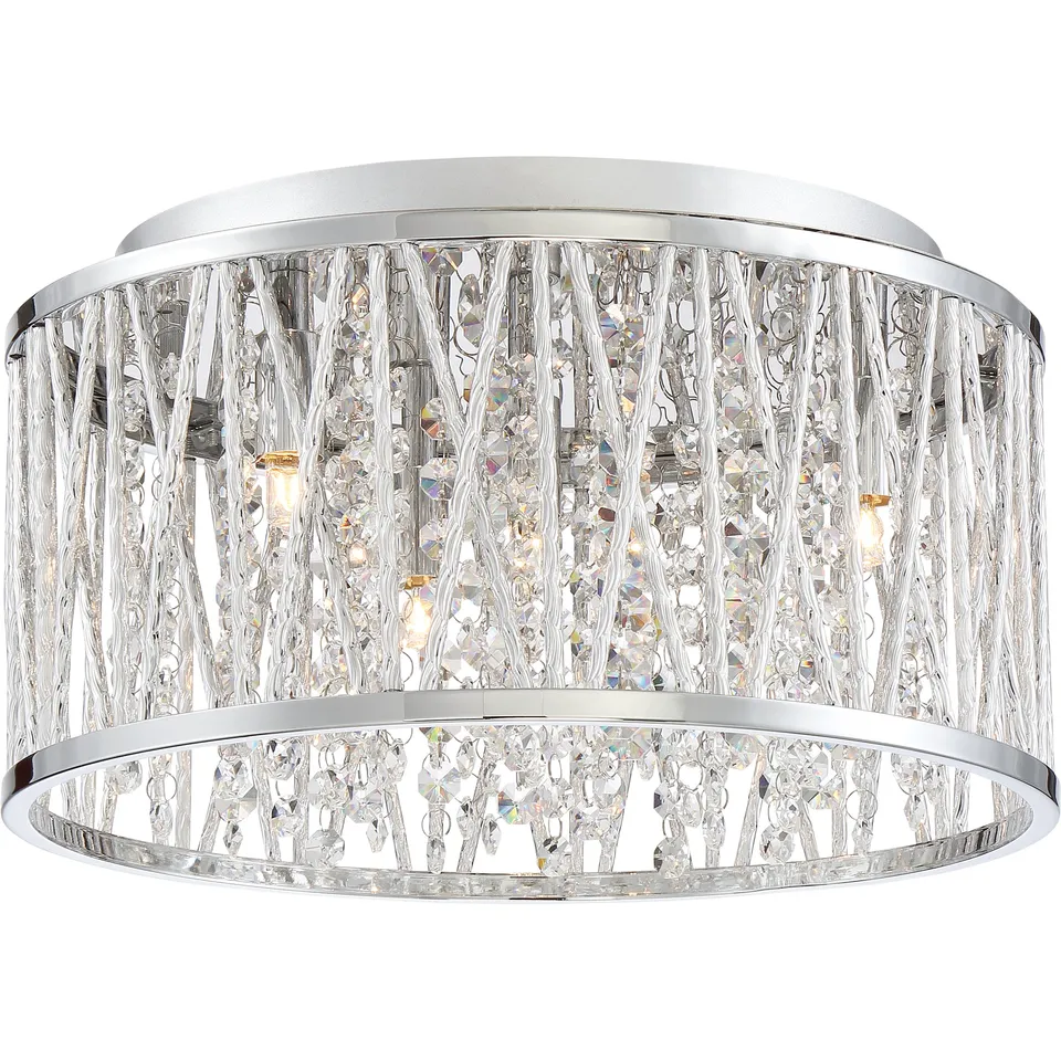 Quoizel Crystal Cove Flush Mount stropní světlo chrom