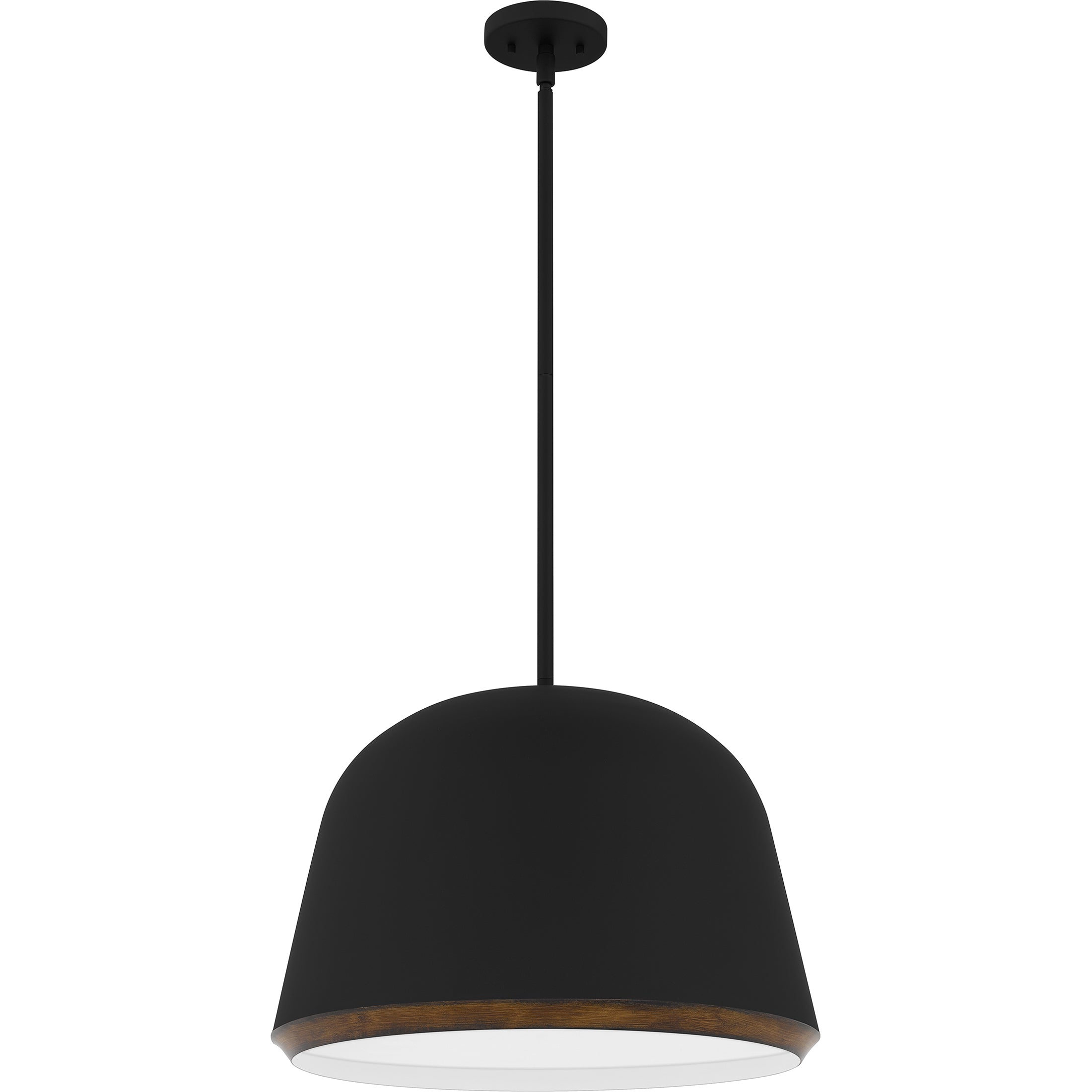 Quoizel Tamara Pendant svítidlo matte black s dekorem