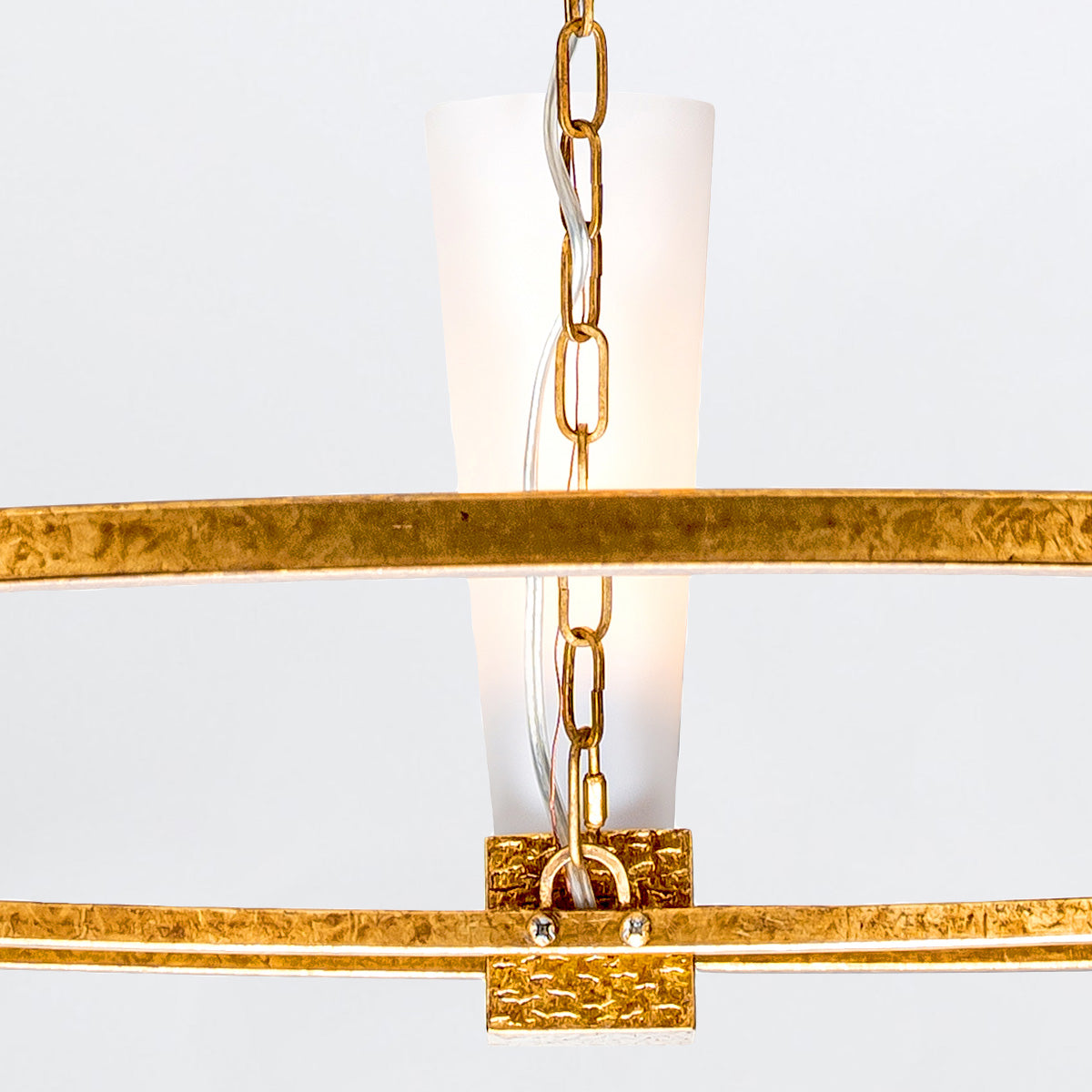Gilded Nola Kristy lustr starožitné zlato 5 světel