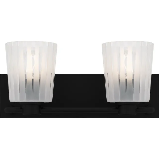 Quoizel Gray Bath Light koupelnové svítidlo 2 světla černé