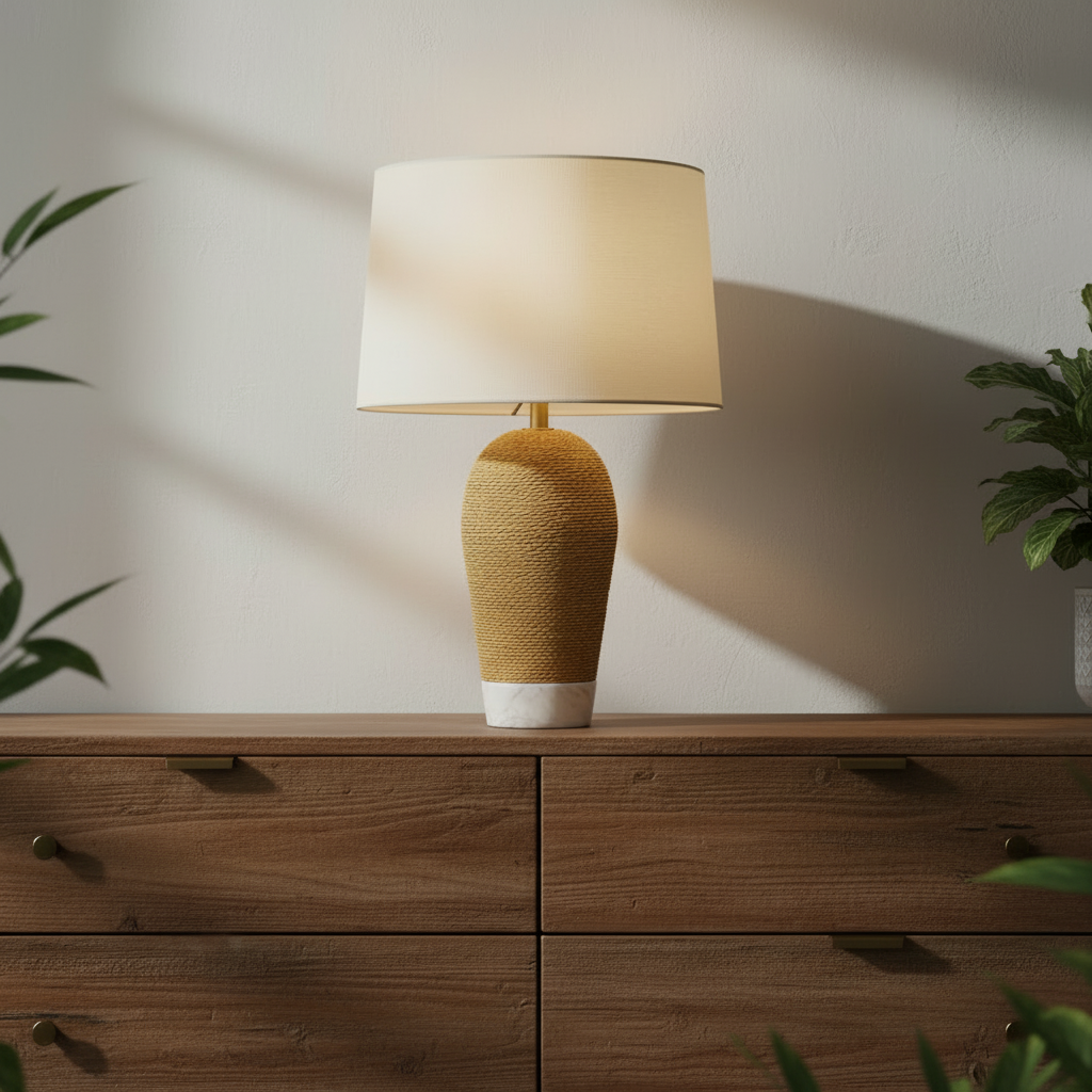 Quoizel Freya stolní lampa zlatá s mramorem