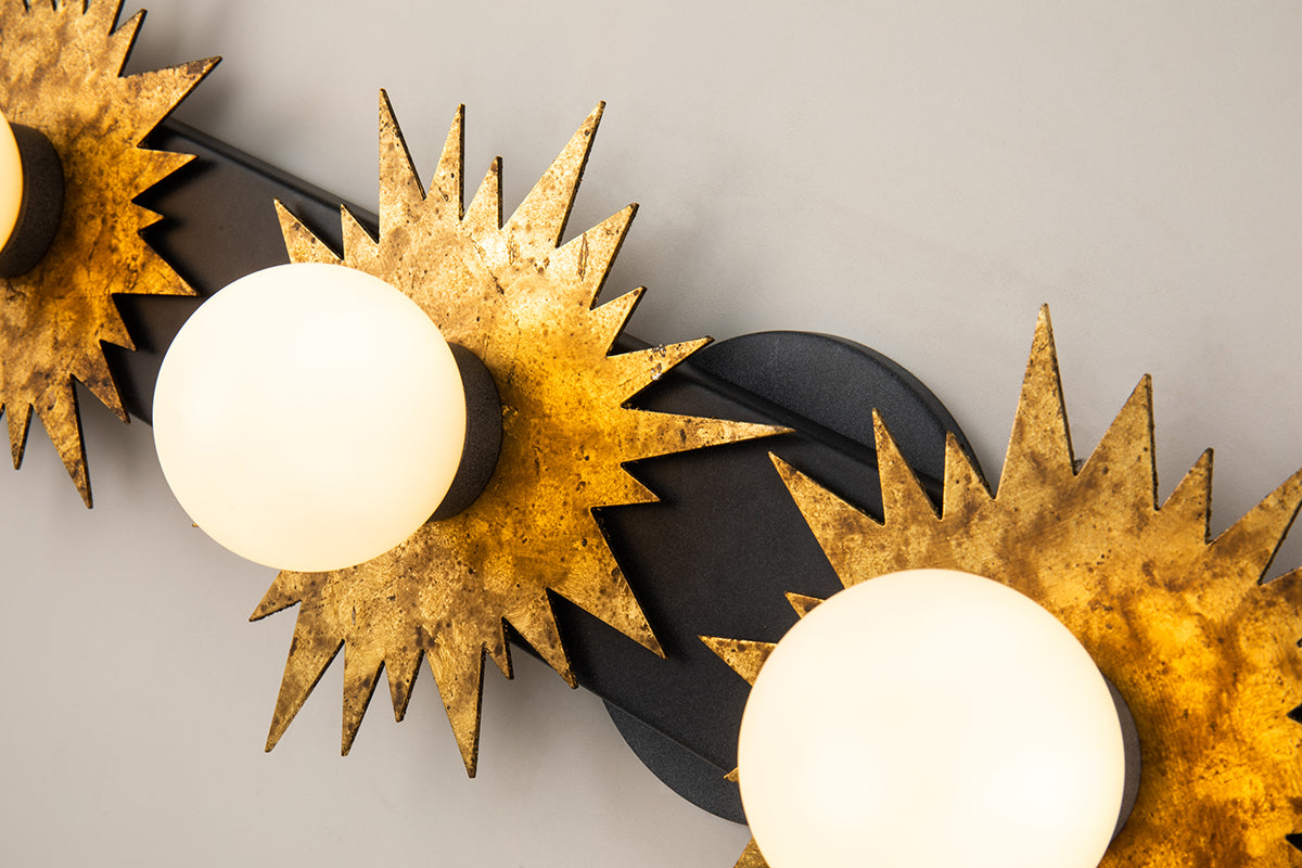 Gilded Nola Soleil 4 koupelnové svítlo zinek gold