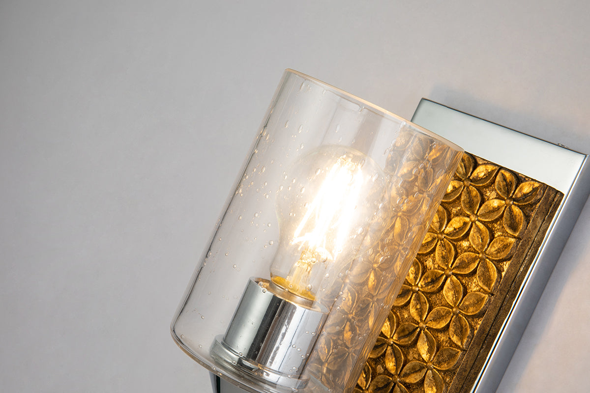 Gilded Nola Arcadia 1 Light koupelnové svítídlo čiré sklo