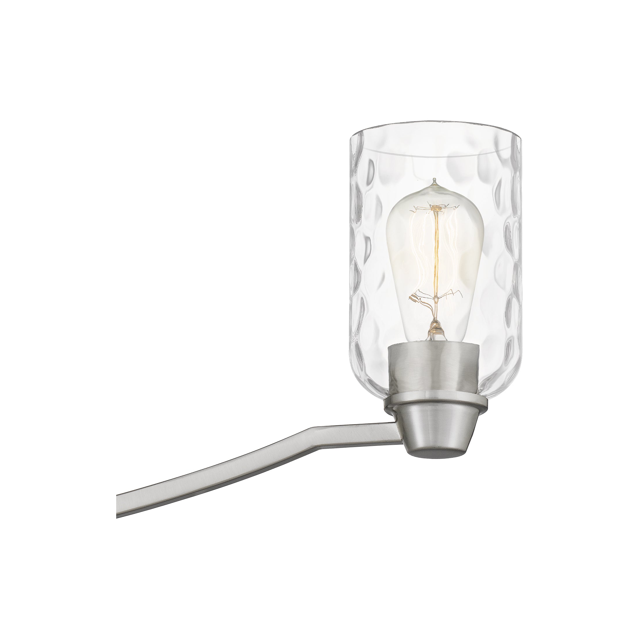 Quoizel Acacia lineární lustr Brushed Nickel sklo