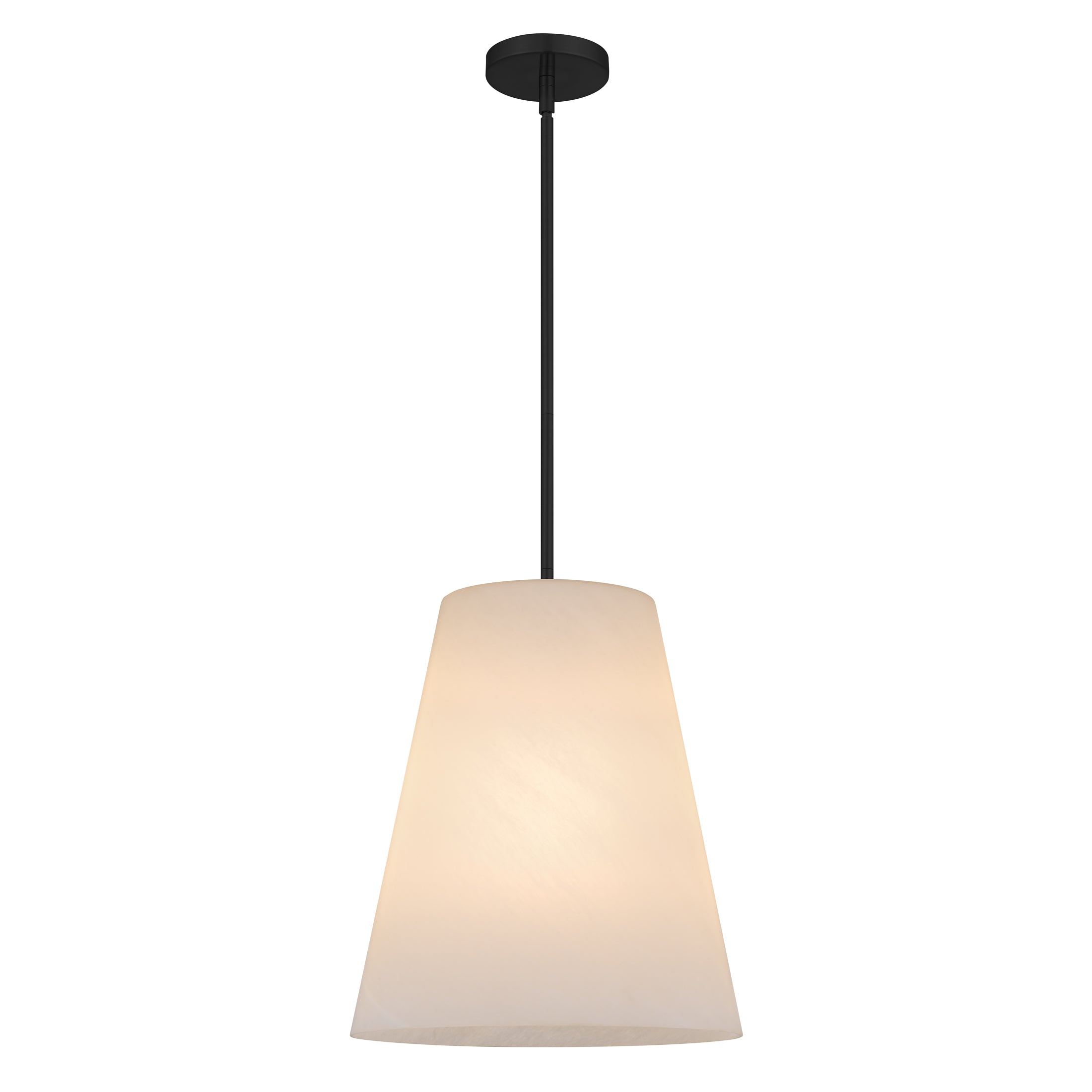 Quoizel Peregrine Pendant závěsné svítidlo brushed nickel alabastrové