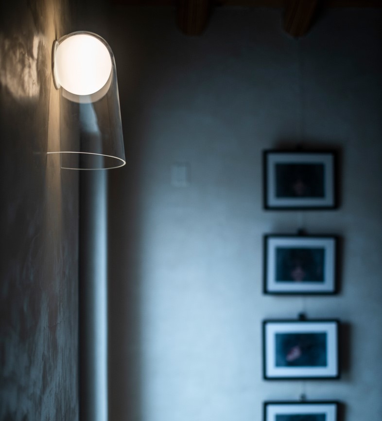 Foscarini Satellight LED nástěnné svítídlo sklo snové