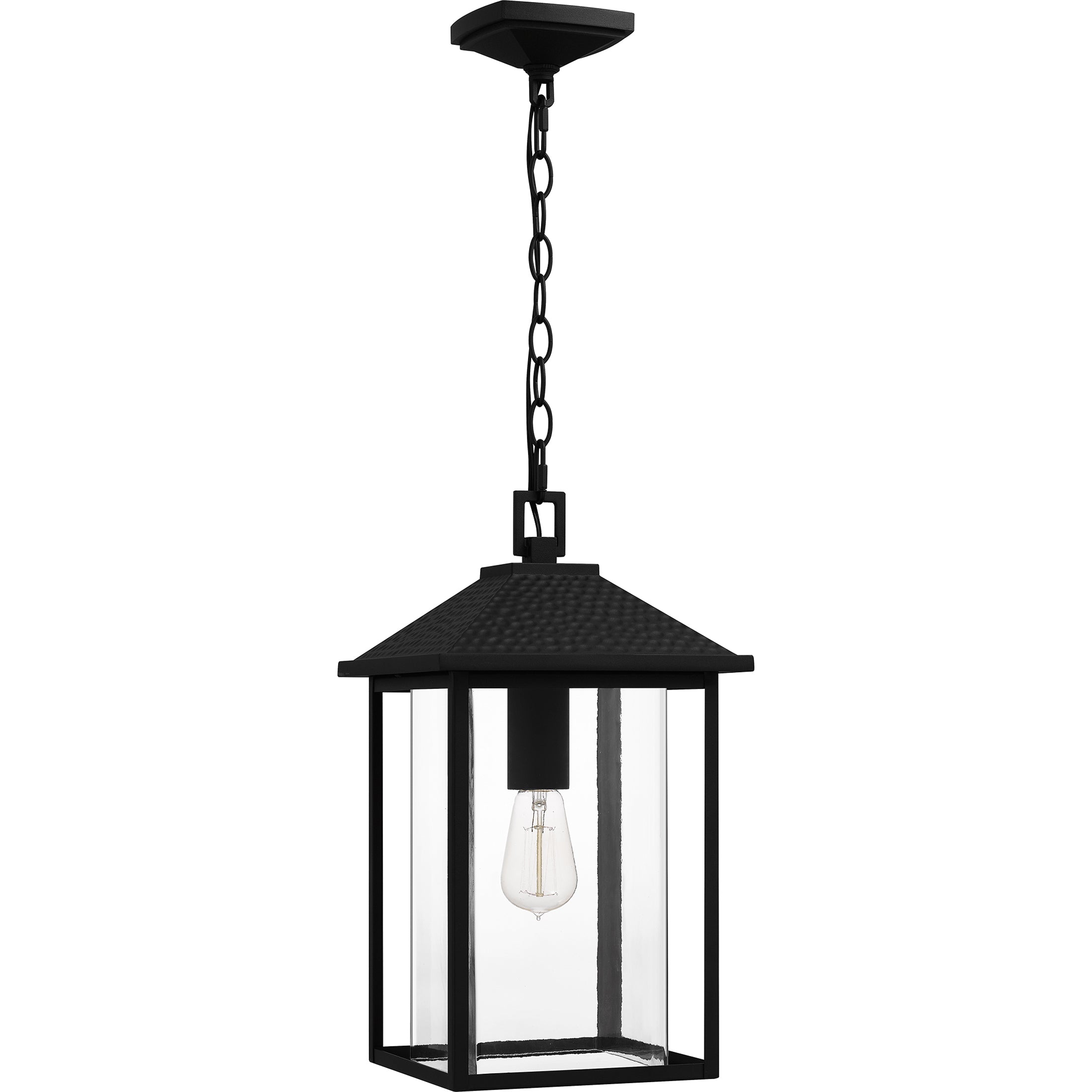 Quoizel Fletcher venkovní závěsná lampa earth black