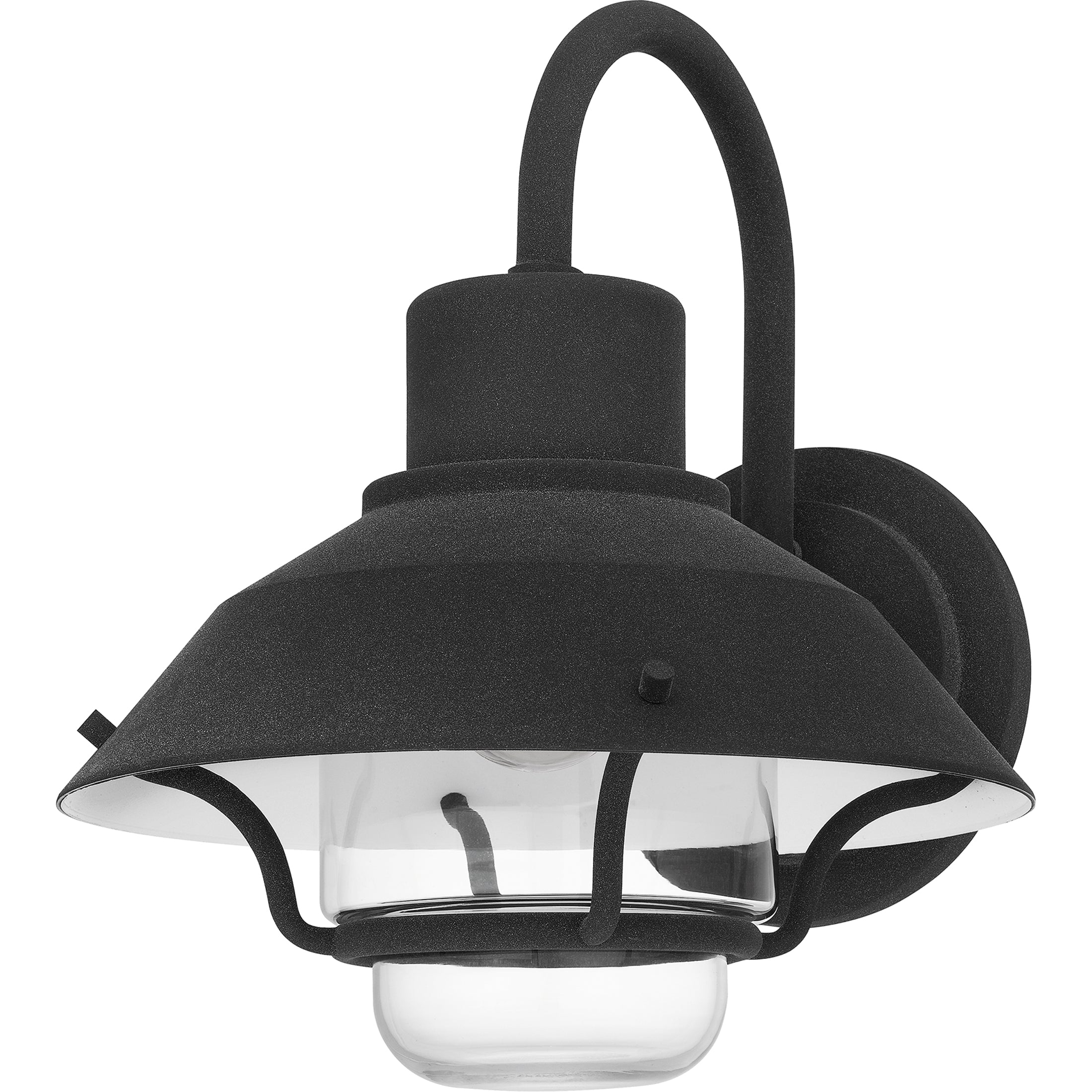 Quoizel Lavalier nástěnné světlo 24 cm černá sklo