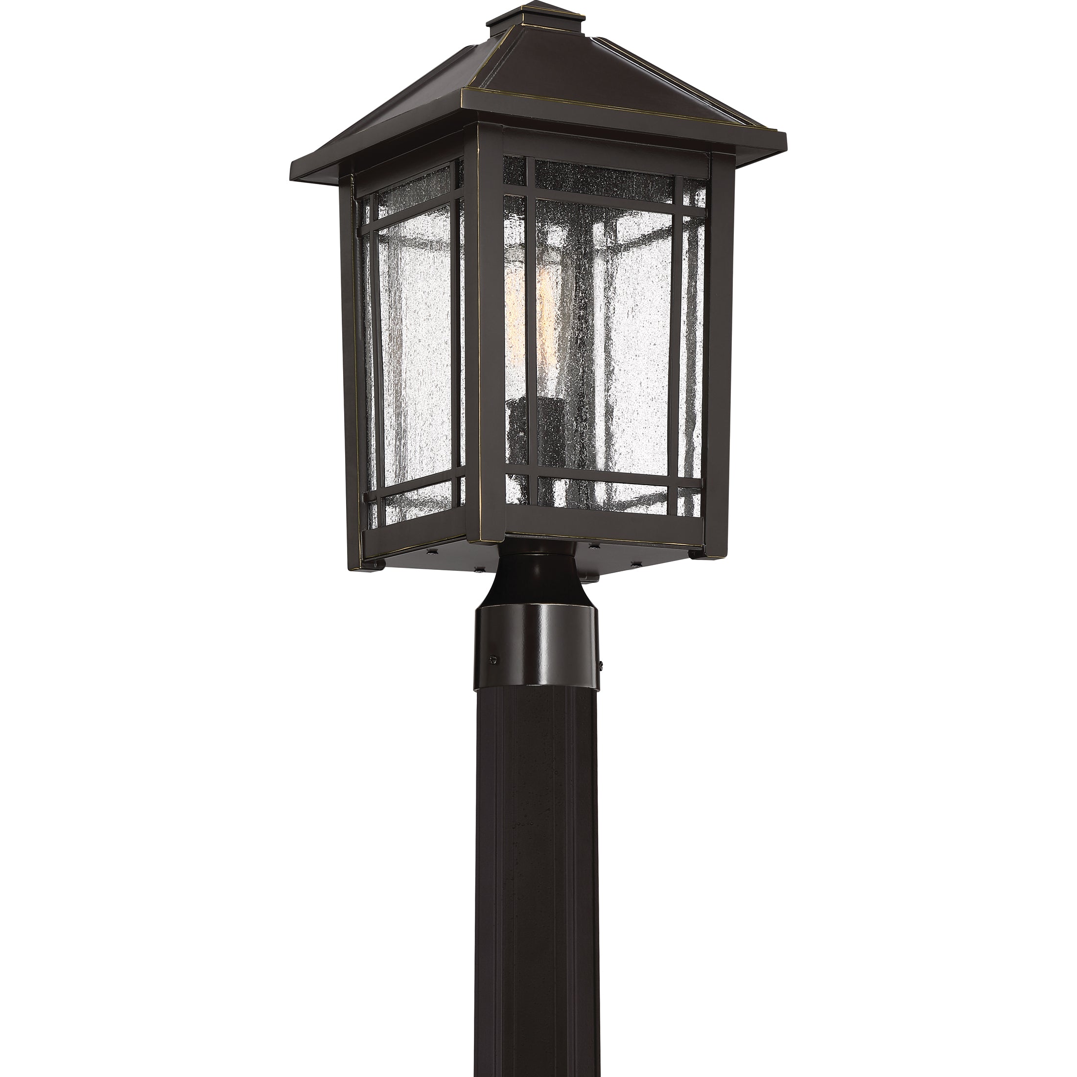 Quoizel Cedar Point venkovní sloupková lampa palladian bronze
