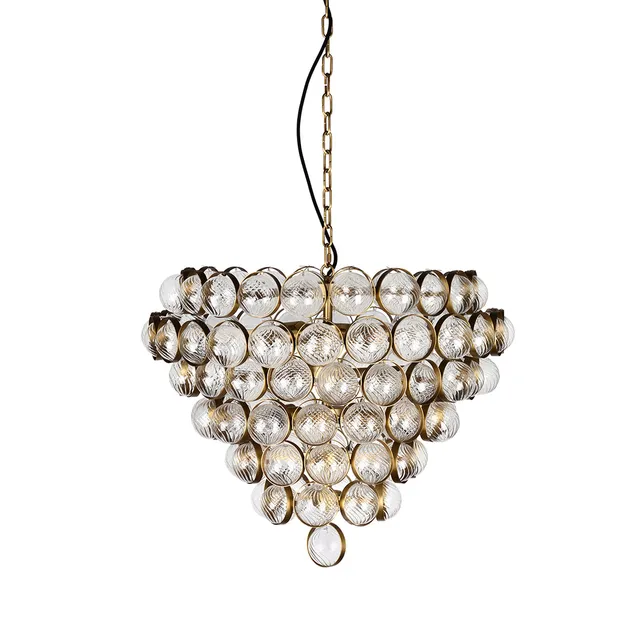 Gilded Nola Bouquet lustr 8 světel mosaz