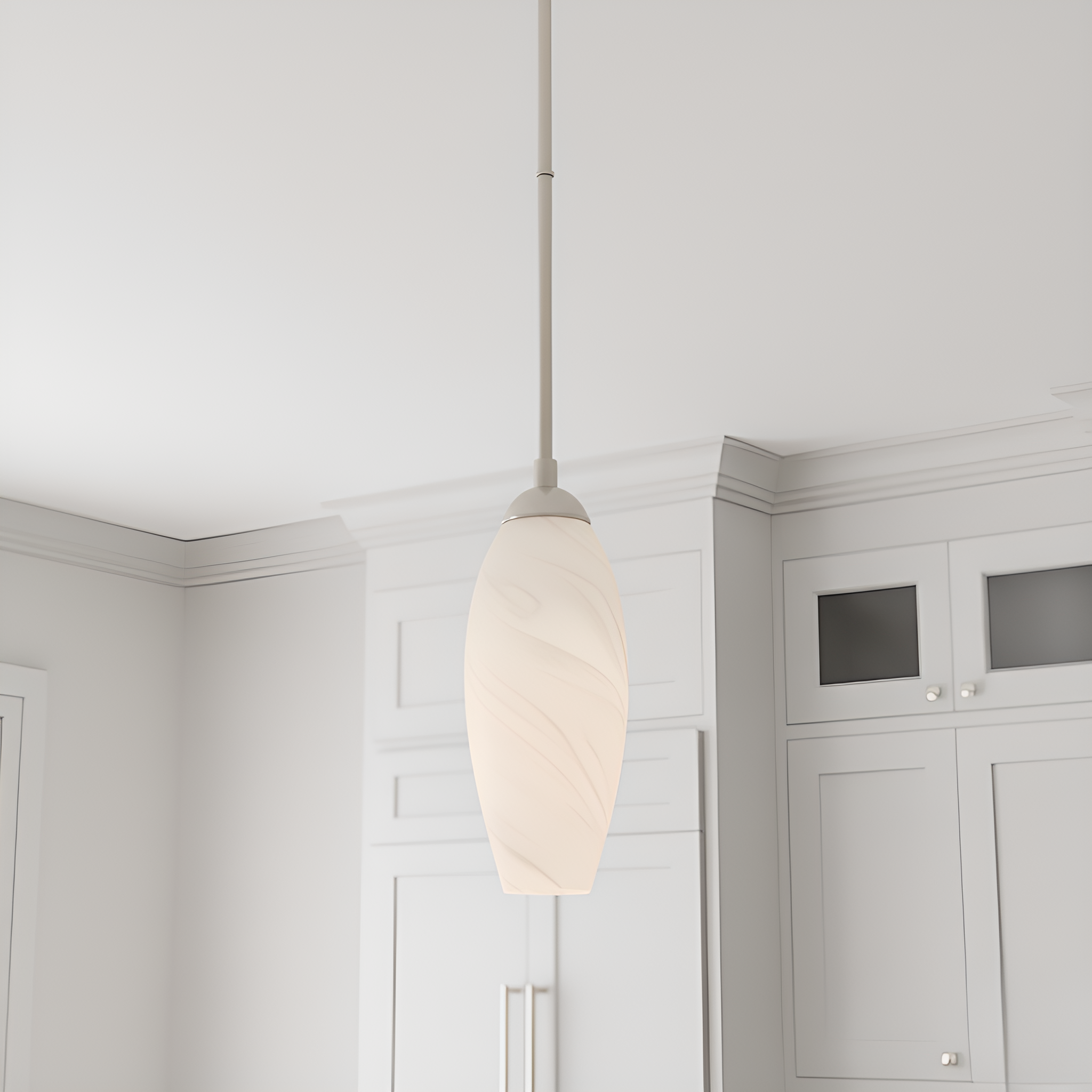 Quoizel Burnett závěsné svítidlo Brushed Nickel