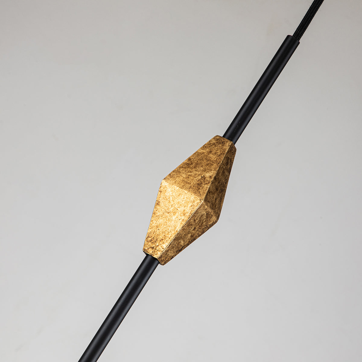 Gilded Nola Bijoux černý závěsný lustr 1 světlo