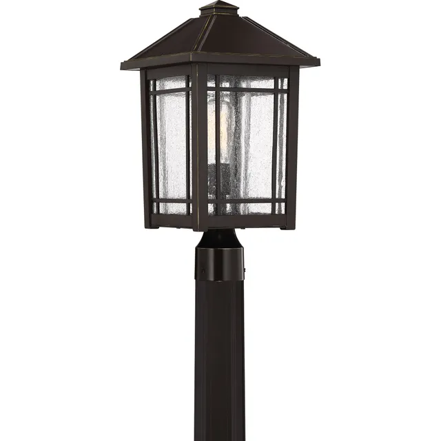 Quoizel Cedar Point venkovní sloupková lampa palladian bronze