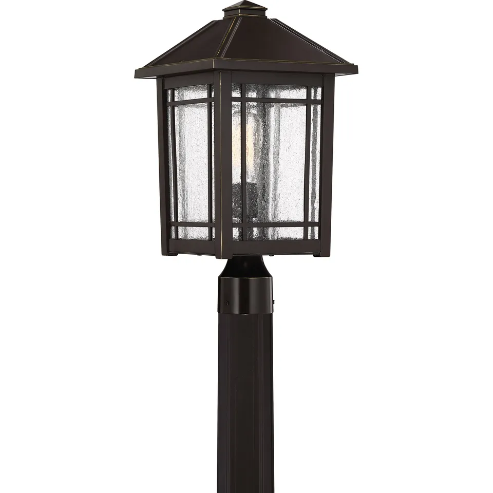 Quoizel Cedar Point venkovní sloupková lampa palladian bronze