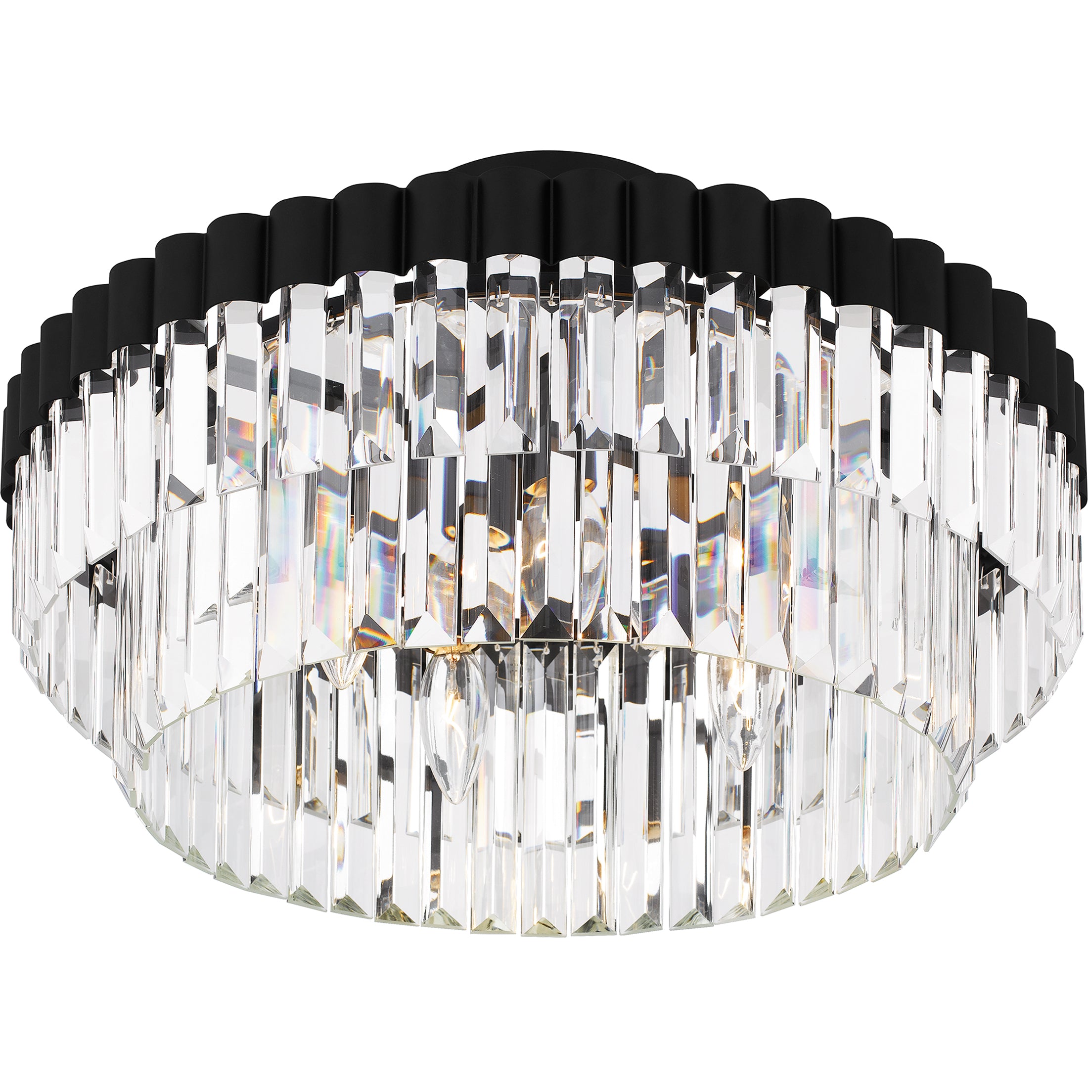 Quoizel Starlight Semi-Flush stropní svítidlo černé lesklé