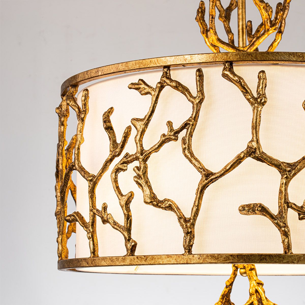 Gilded Nola Coral závěsný lustr zlatý