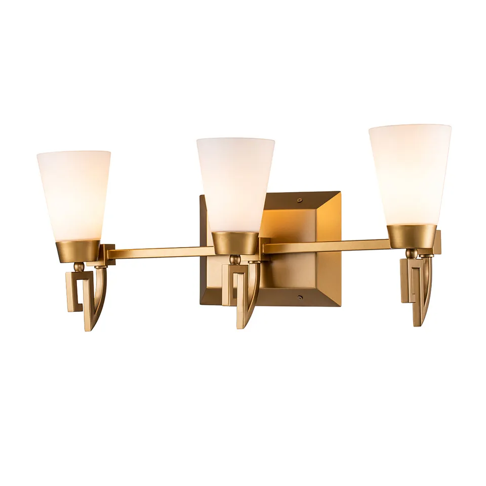 Gilded Nola Lemuria 3 Light koupelnové svítidlo zlaté