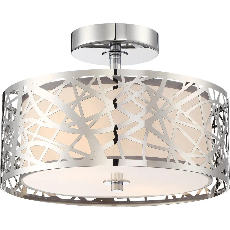 Quoizel Abode Semi-Flush stropní svítidlo chrom